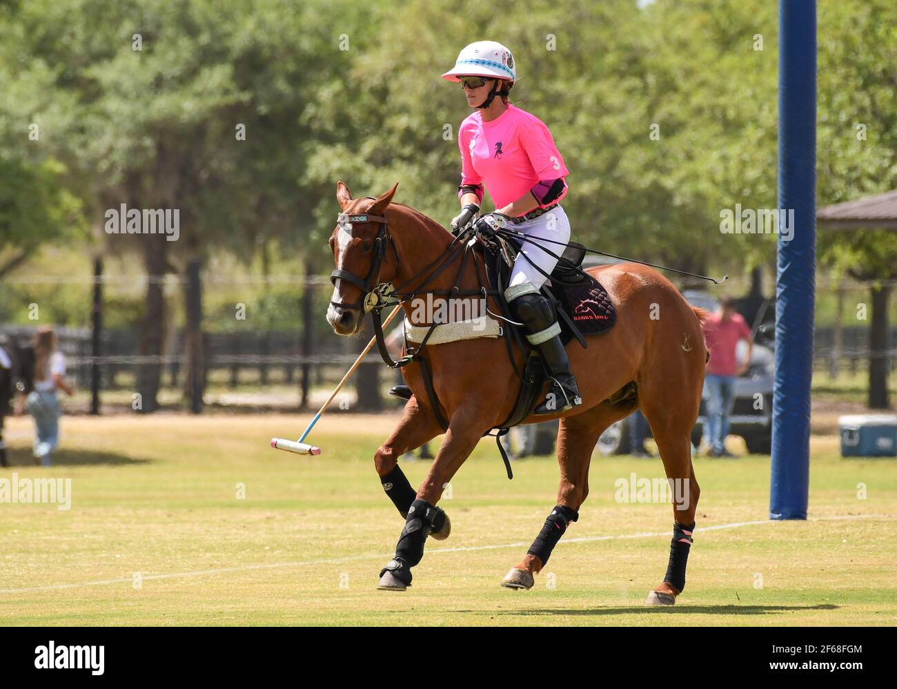 DUNDAS VS HAWAII POLO LIFE 2021 CHAMPIONNATS DE POLO POUR FEMMES, tenus à Port Mayaca, Floride, le 10 mars 2021. Équipe Dundas: Nina Clarkin, Hope Arelano, Sarah Siegel Magness Team Hawaii Polo Life: Delores Onetto, Pamela Flanagan, Mia Cambiaso, Hazel Jackson. Photo de Jennifer Graylock-Graylock.com 917-519-7666 Banque D'Images