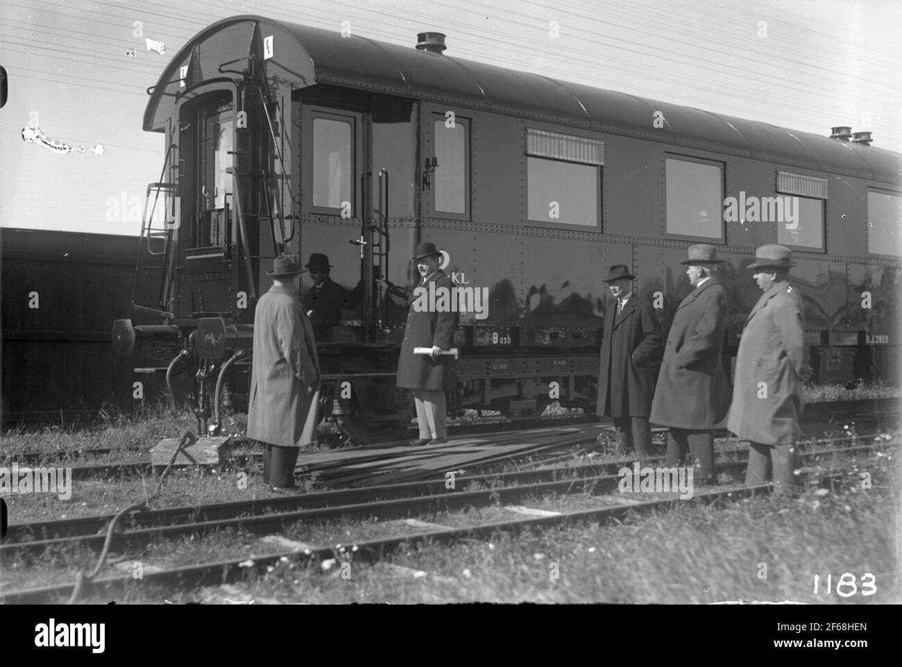 Chemins de fer d'État, SJ car B05B 2859 Banque D'Images