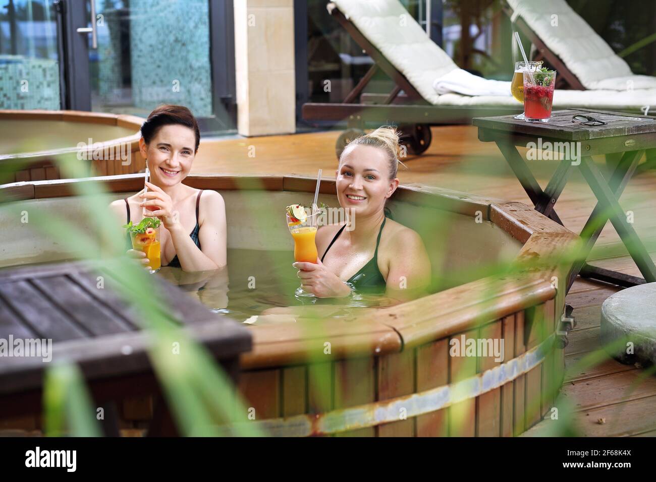 Voyage d'entreprise pour renforcer l'esprit d'équipe au spa Banque D'Images