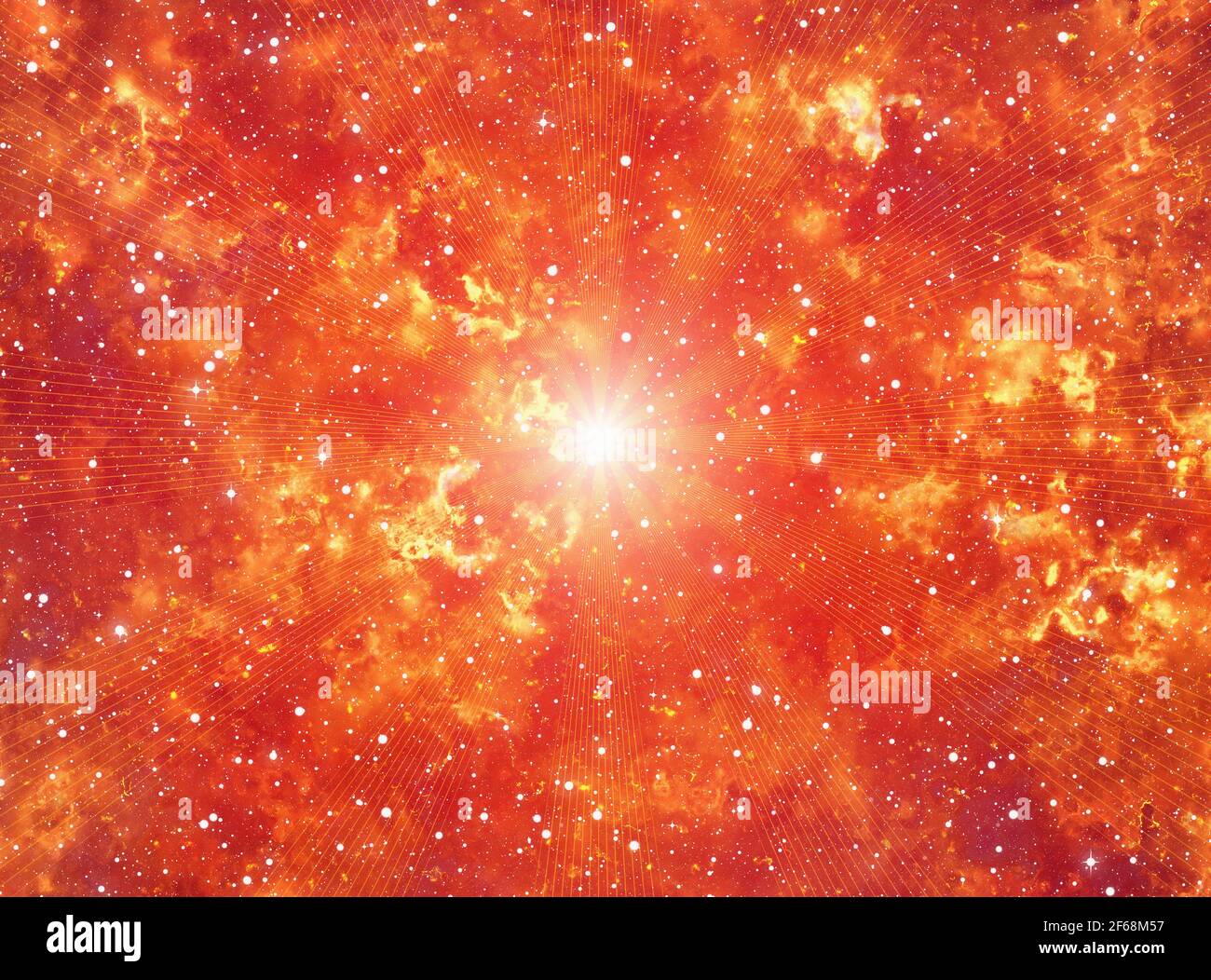 flash d'énergie dans l'espace feu arrière-plan Banque D'Images