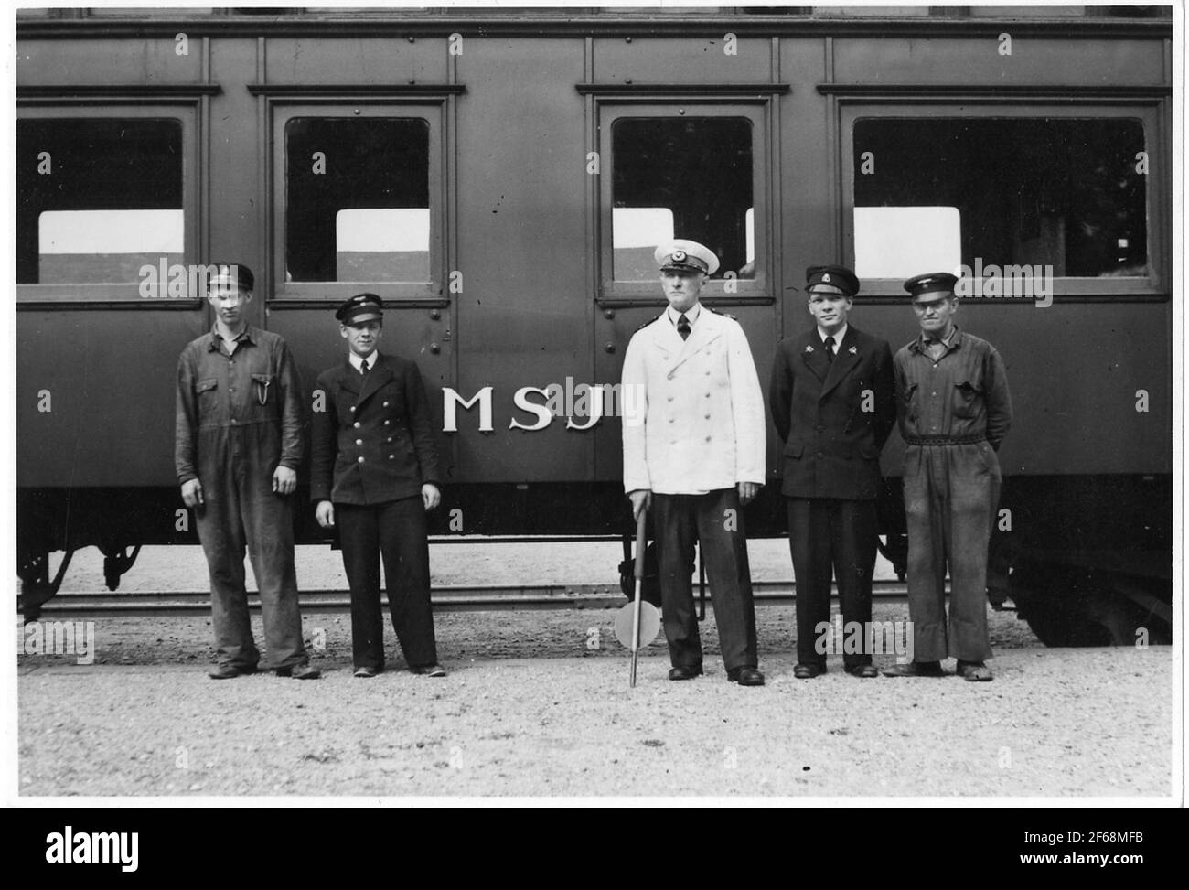 La station construite en 1911. Une ancienne station construite en 1865-66. Cependant, il a été démoli en 1911 et le courant a été construit avec deux étages en briques. MSJ construit en 1911 une locomotive. Peut-être Yej a eu un décrochage ici avant (ÖSJ Blade 96/1). MSJ, Malmö - chemin de fer de Simrishamn Yej, Ystad - chemin de fer d'Eslövs Banque D'Images