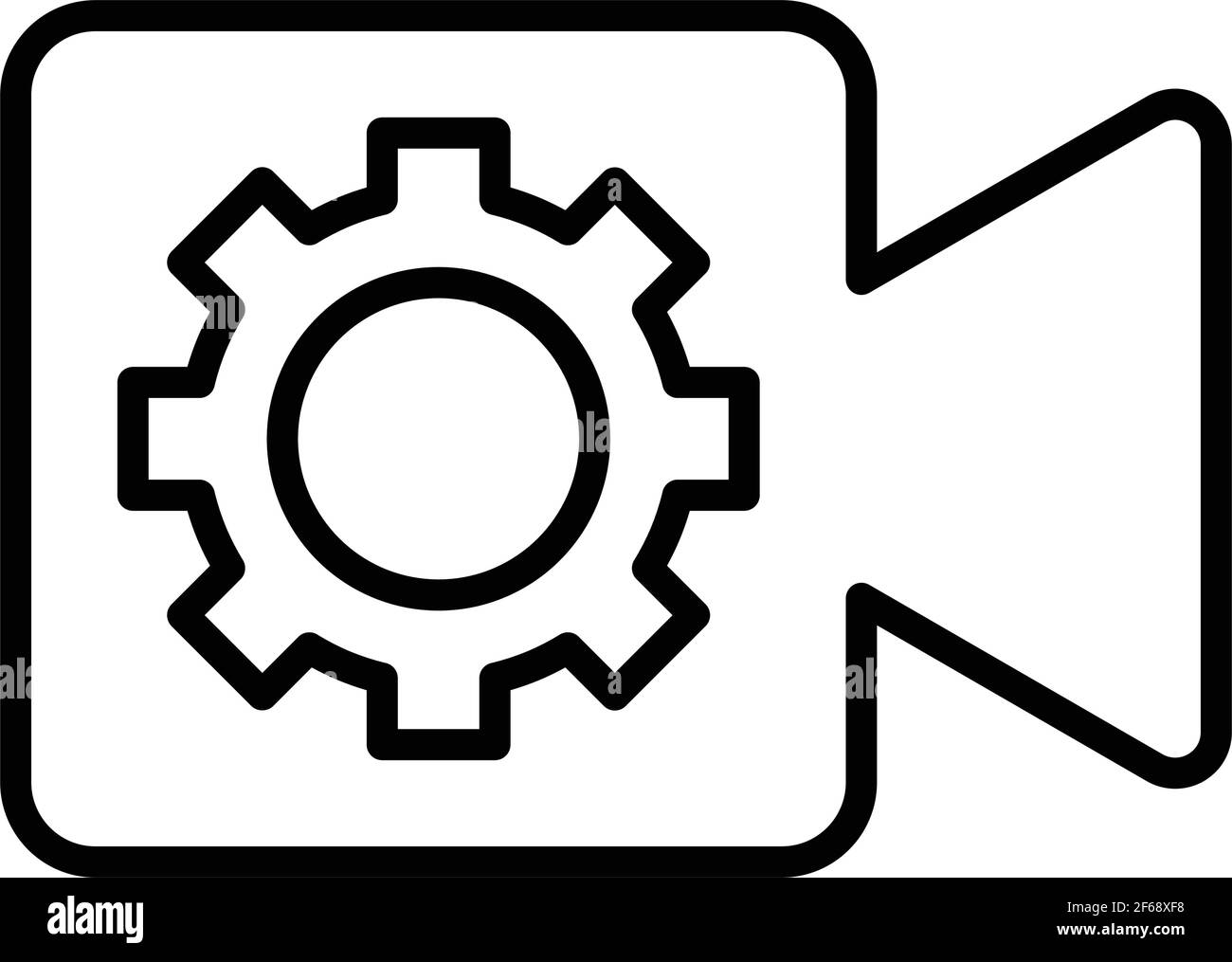 Icône de caméra vidéo. Design élégant et vecteur entièrement modifiable pour une utilisation commerciale, des fichiers imprimés et des présentations, des supports promotionnels, le Web ou tout autre t Illustration de Vecteur