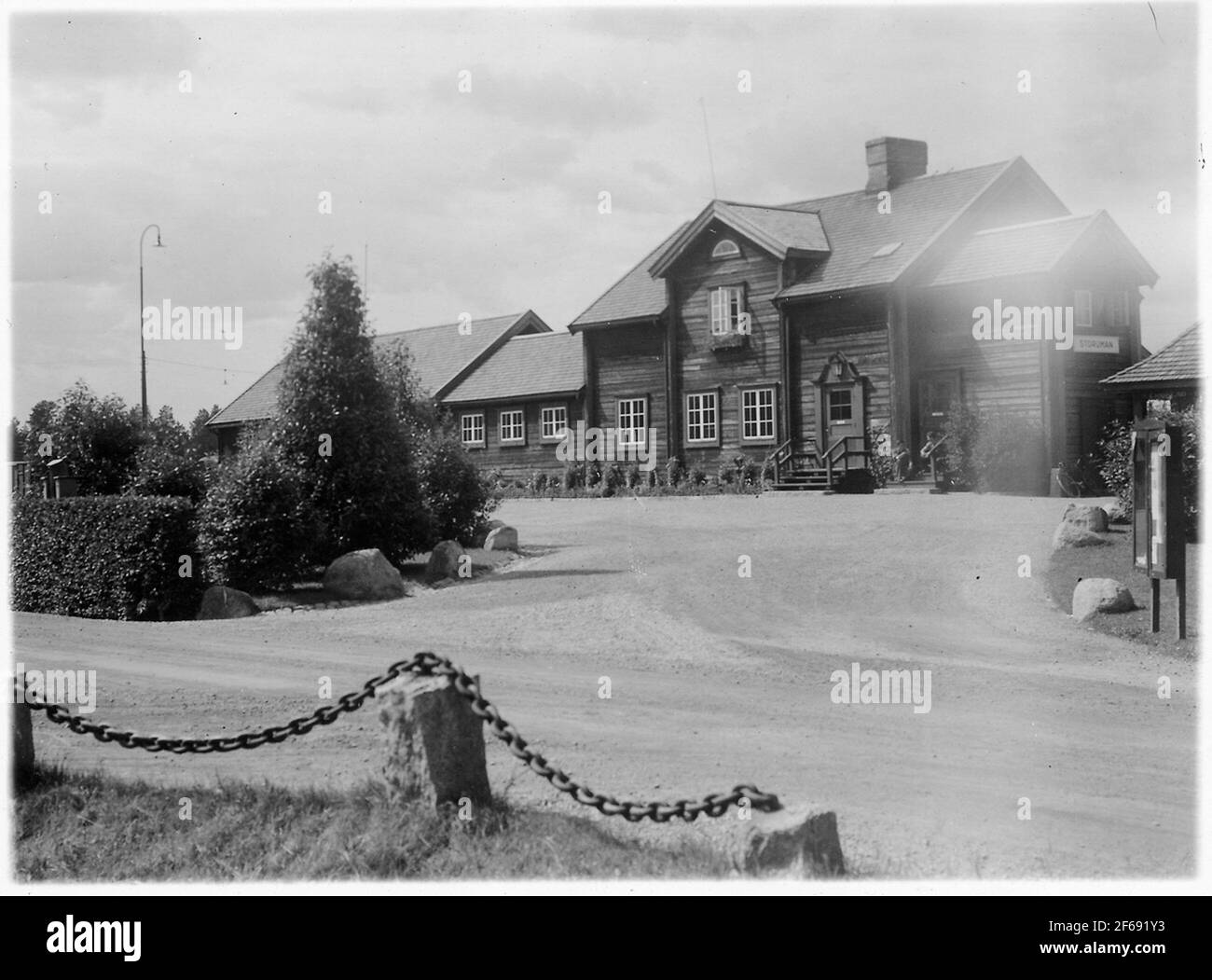 Gare de Storuman. Banque D'Images
