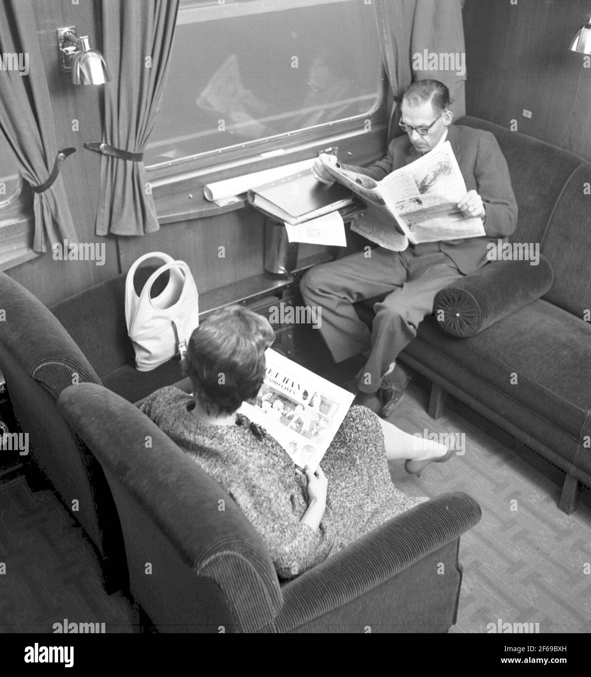 Voyager en chariot AB0 Banque D'Images