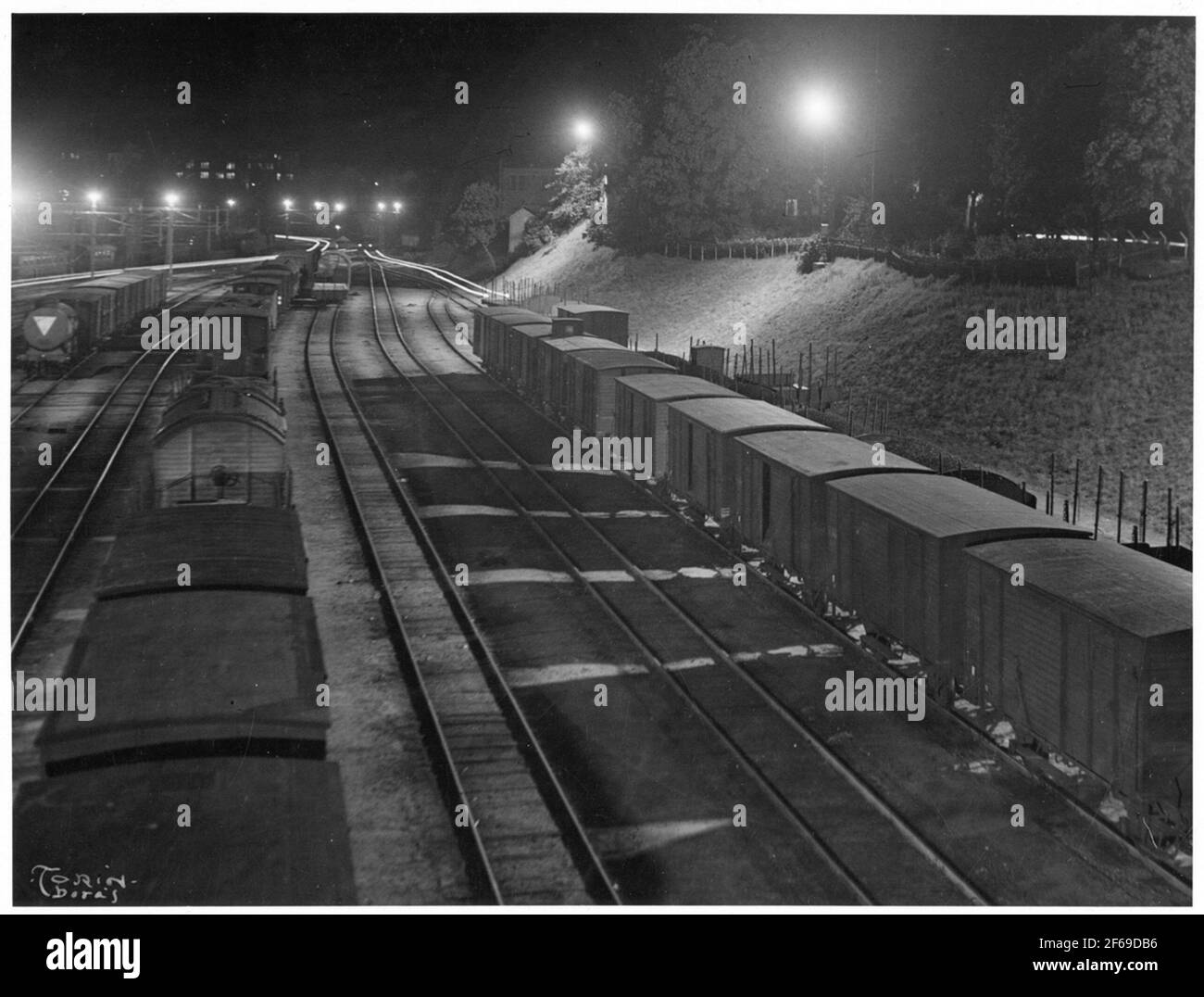 Borås Bangård dans les années 1940. Banque D'Images