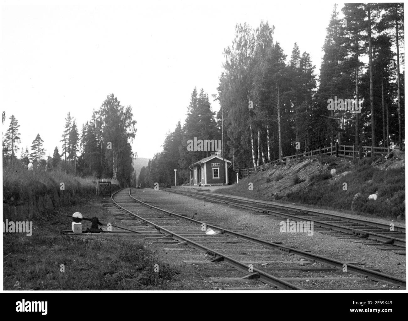 Arrêt né en 1937. Gävle - rail Dala. Banque D'Images
