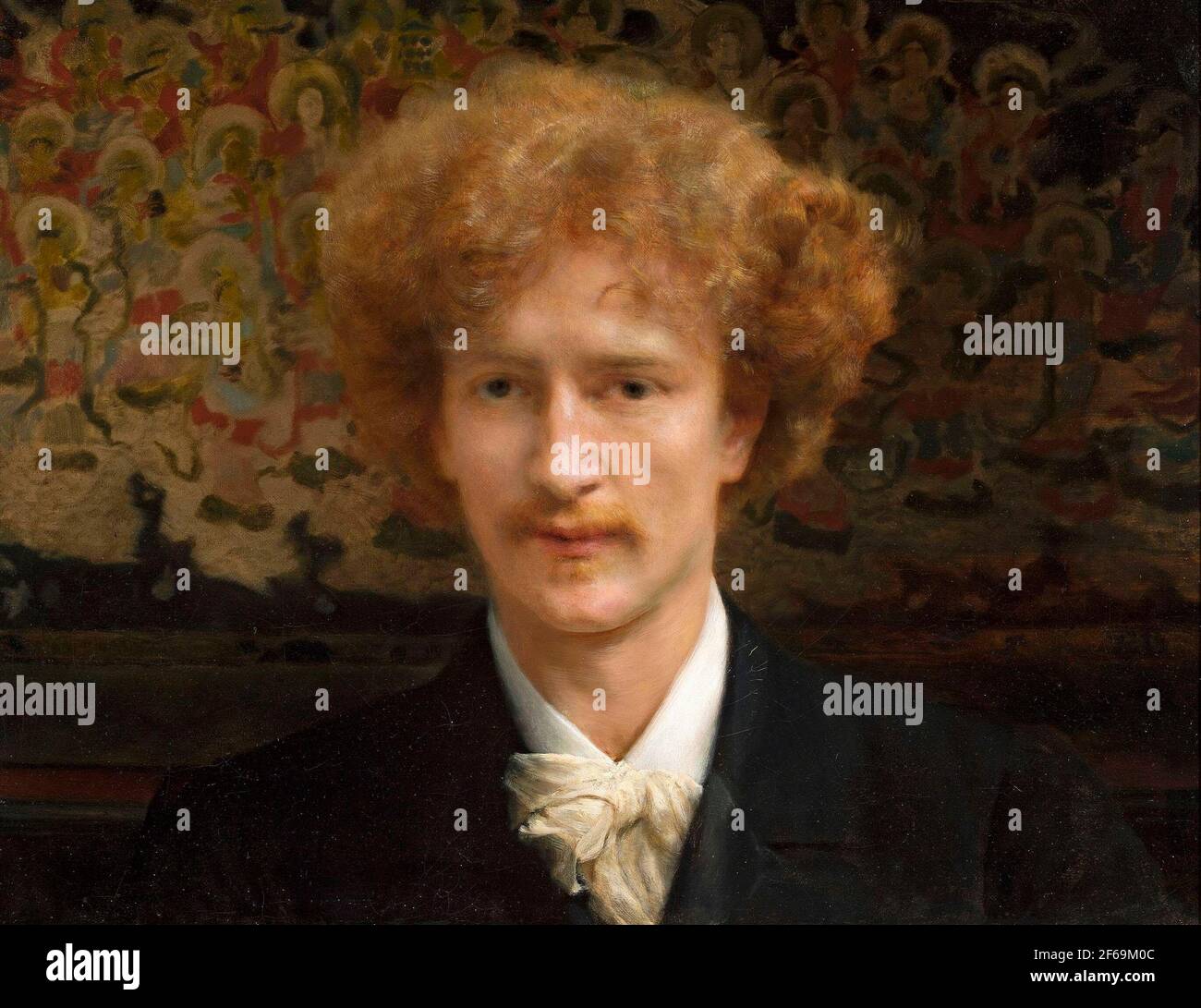 Portrait d'Ignacy Jan Paderewski - Lawrence Alma-Tadema, 1891 Banque D'Images