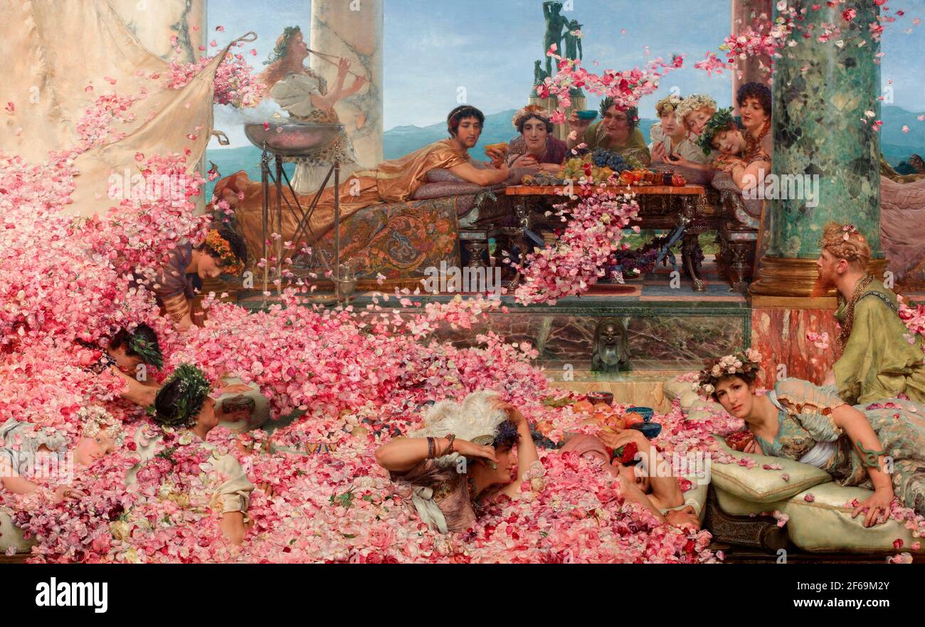 Les Roses d'Heliogabalus - Lawrence Alma-Tadema, 1888 Banque D'Images