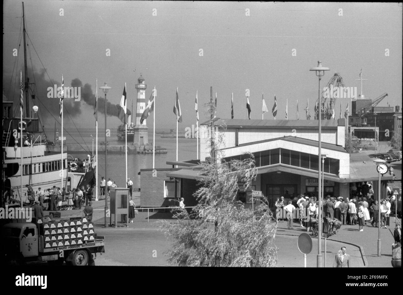 Terminal de ferry de Malmö. Banque D'Images