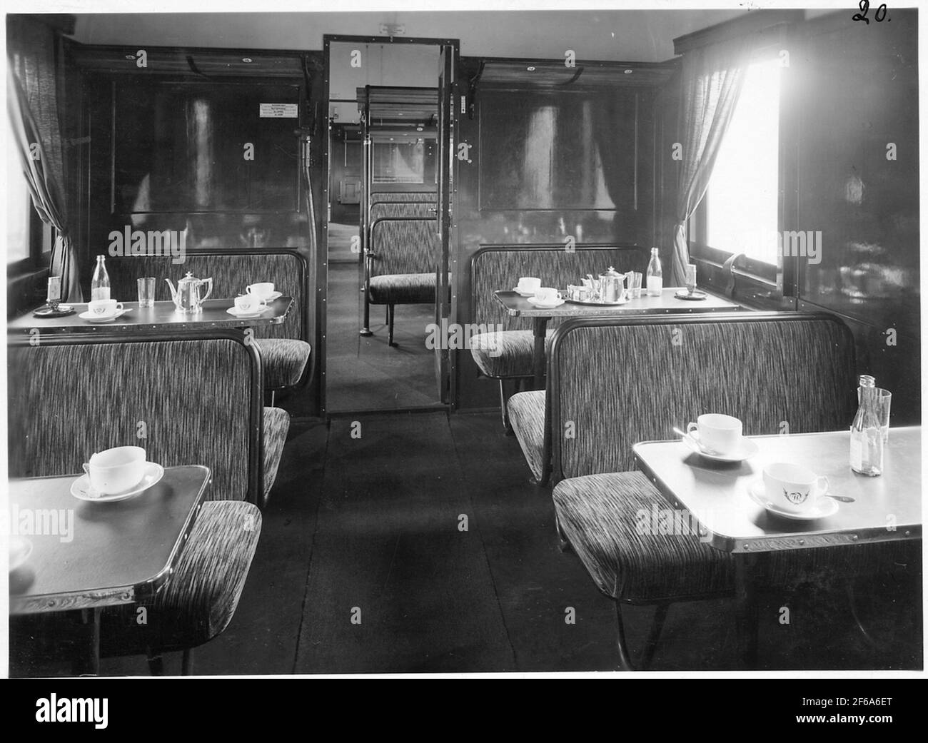 State Railways, voiture restaurant SJ Co8c. Banque D'Images