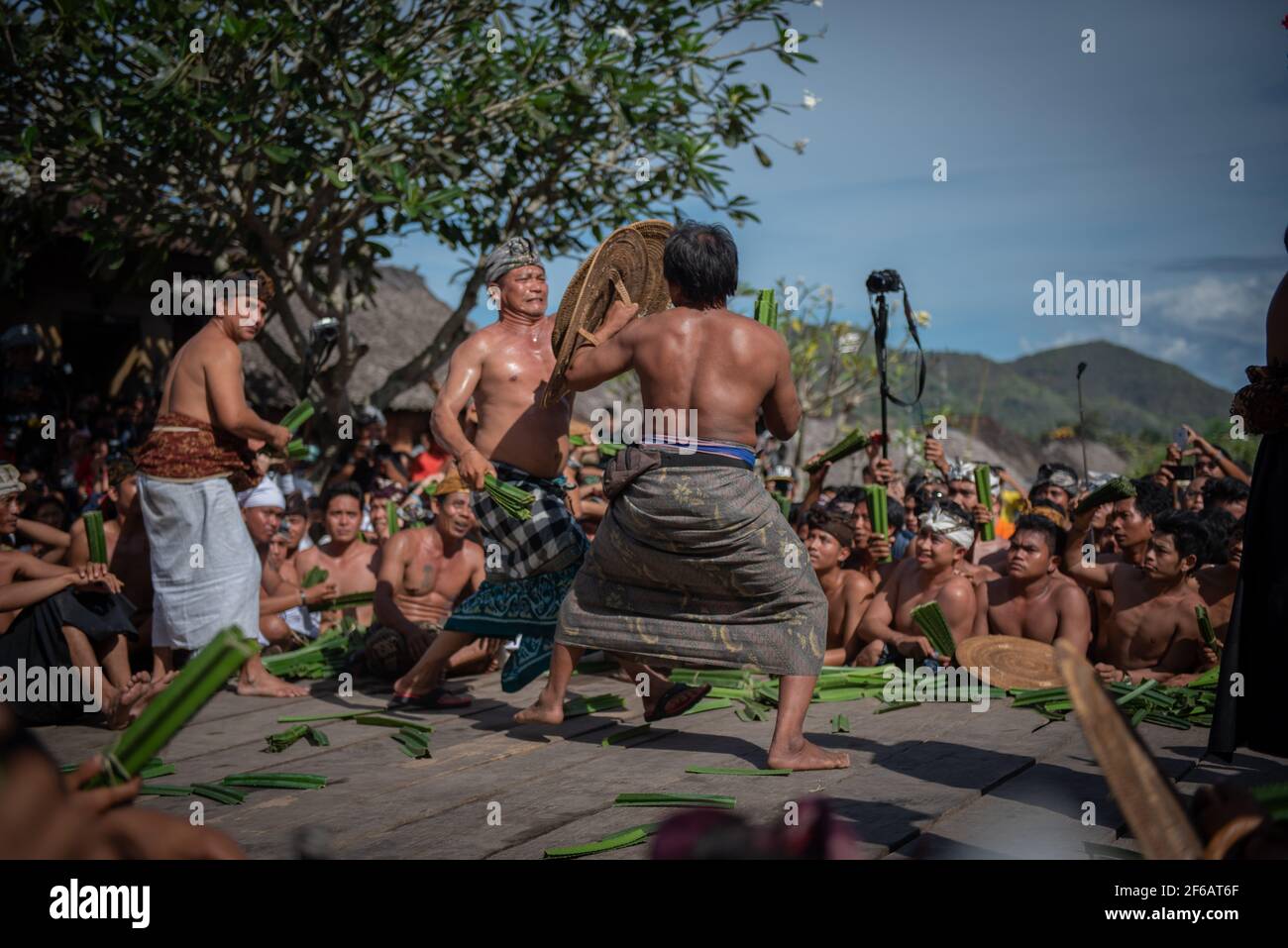 Tenganan, Bali / Indonésie - Mai 25 2016 : atmosphère d'harmonie dans le village de tenganan bali Banque D'Images