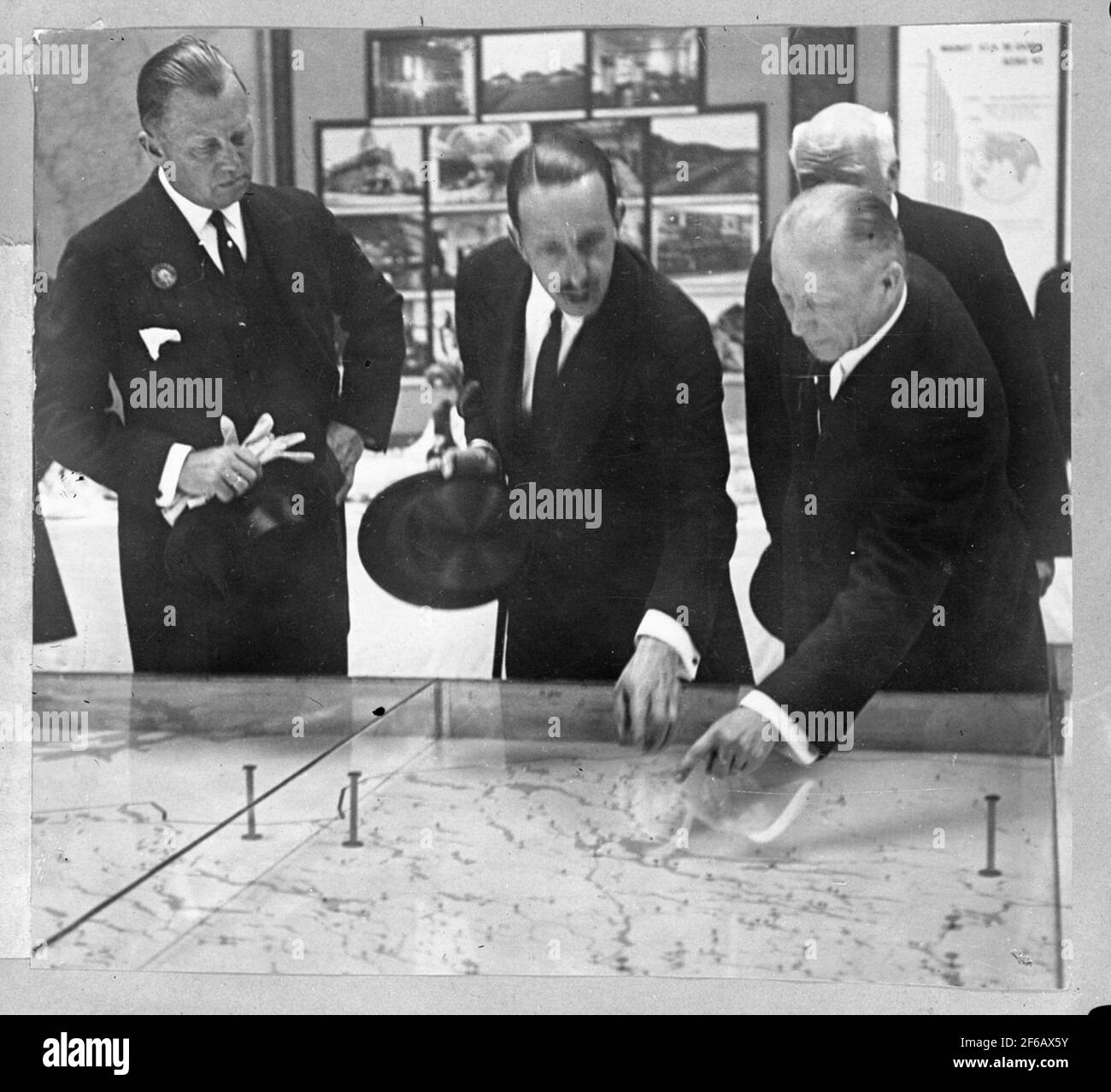 Visiteurs de l'exposition Banque D'Images