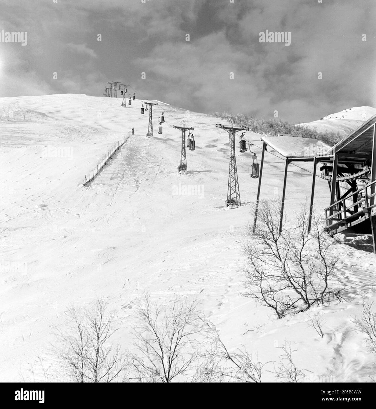 Téléphérique d'Åre. Banque D'Images