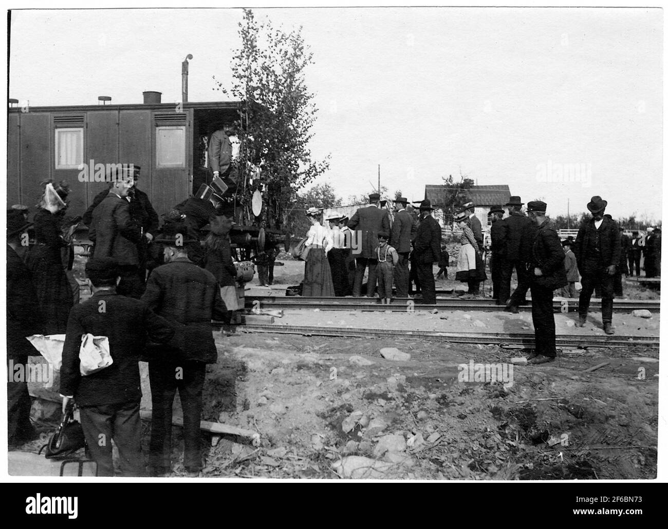 Pays Gövming Bergström visite Kiruna. Banque D'Images