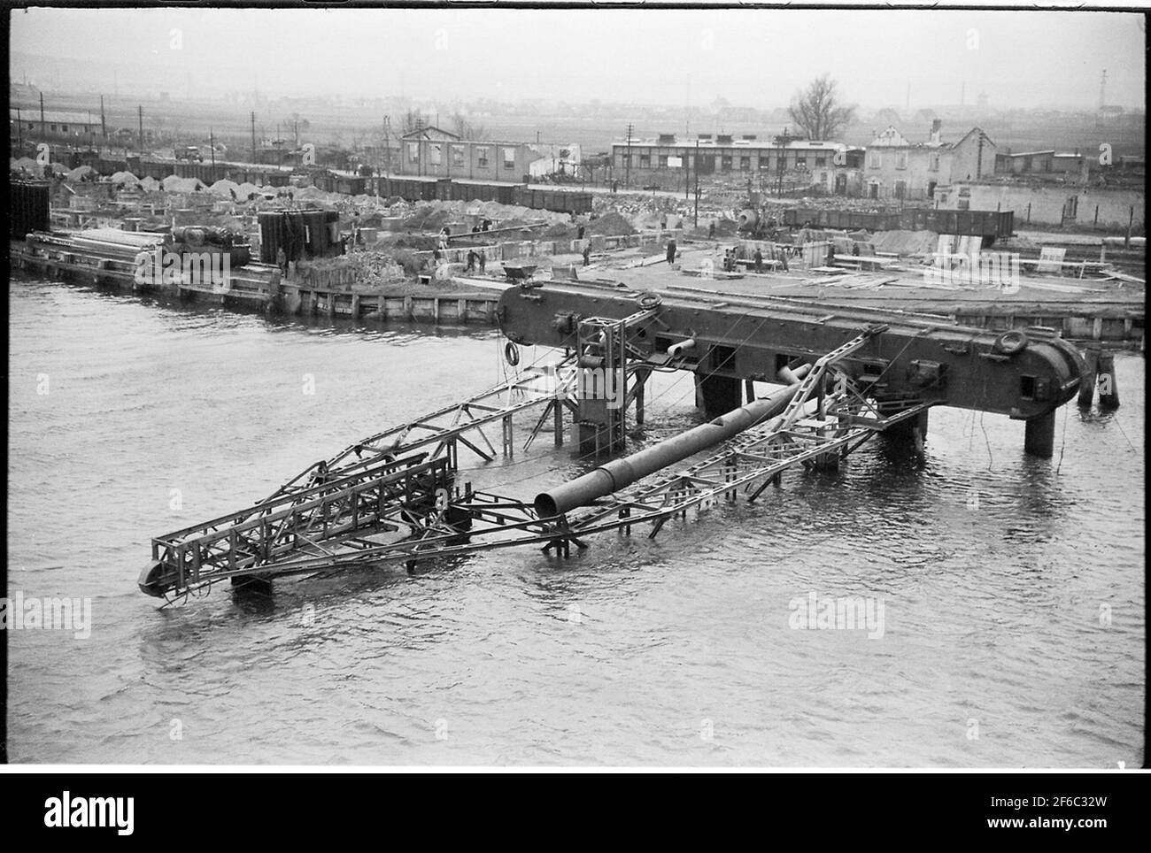 Port de Gdansk. Banque D'Images