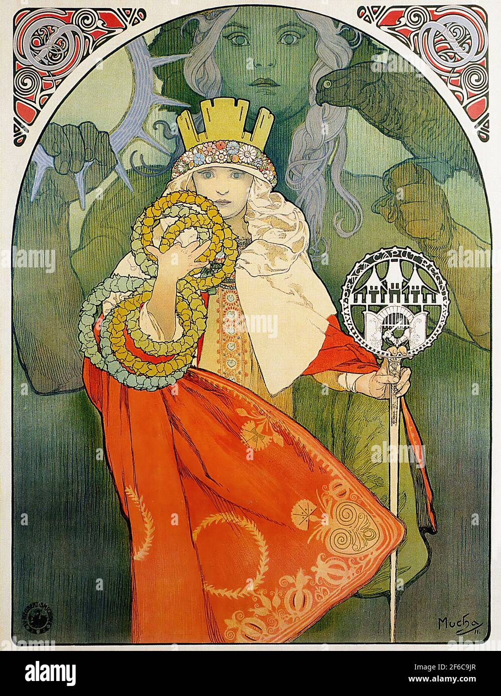 Alfons Mucha - 6e Festival Sokol 1912 Banque D'Images