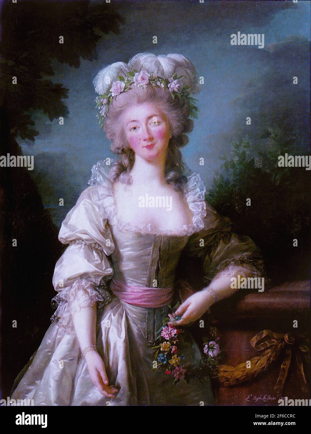 Élisabeth Vigée le Brun - Portrait Madame du Barry 1782 Banque D'Images