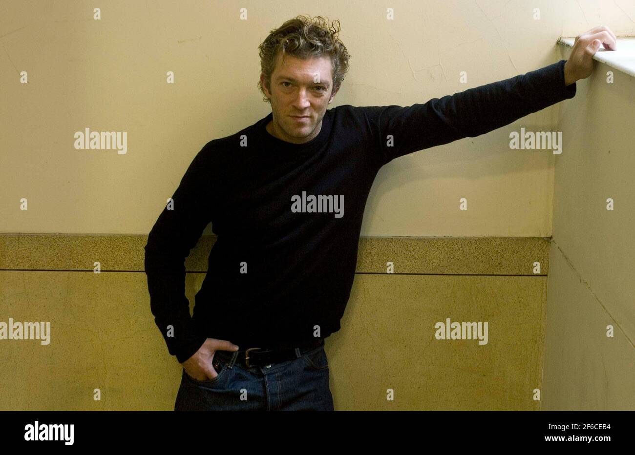 L'ACTEUR FRANÇAIS VINCENT CASSEL,DANS SOHO,LONDRES.9/2/07 .PHOTO TOM PILSTON Banque D'Images