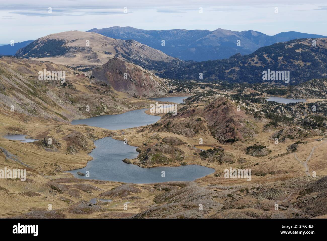 Paysages du pic de Carlit - Pyrénées orientales, France Banque D'Images