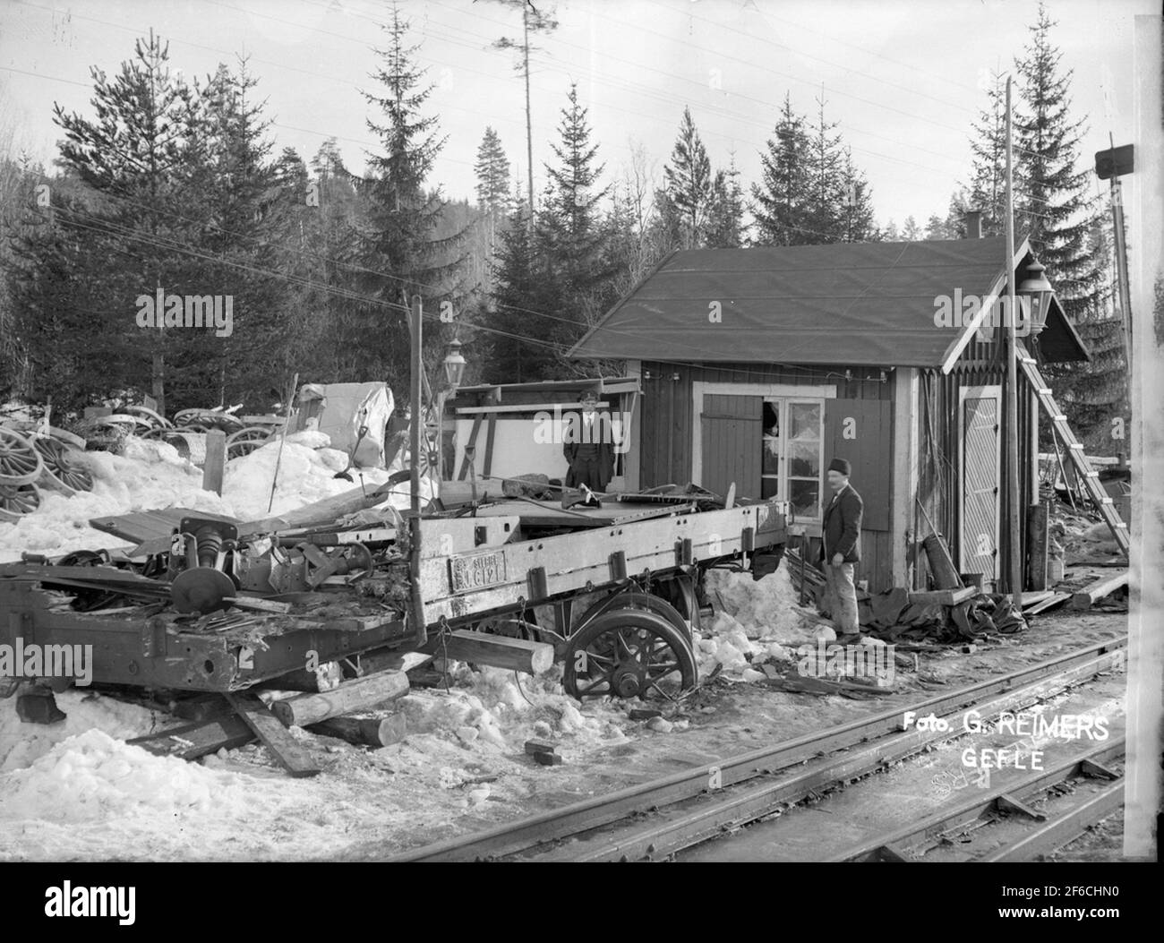 Accident de train Banque D'Images
