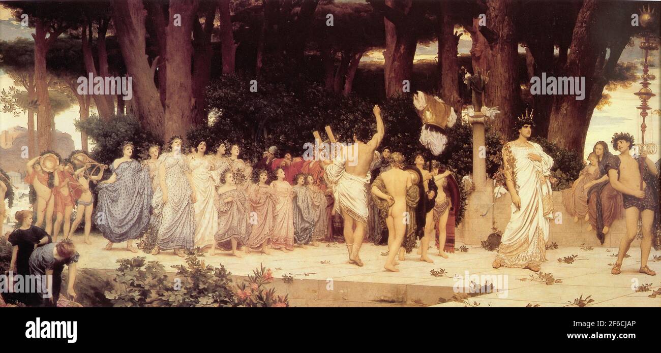 Frederic Leighton - Daphnephoria 1874 Banque D'Images