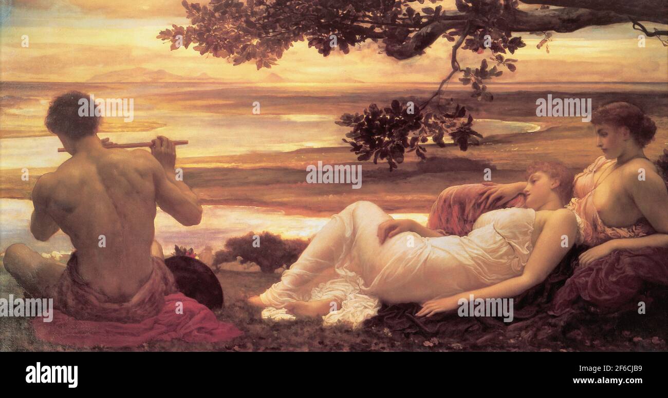 Frederic Leighton - Idyll 1880 Banque D'Images