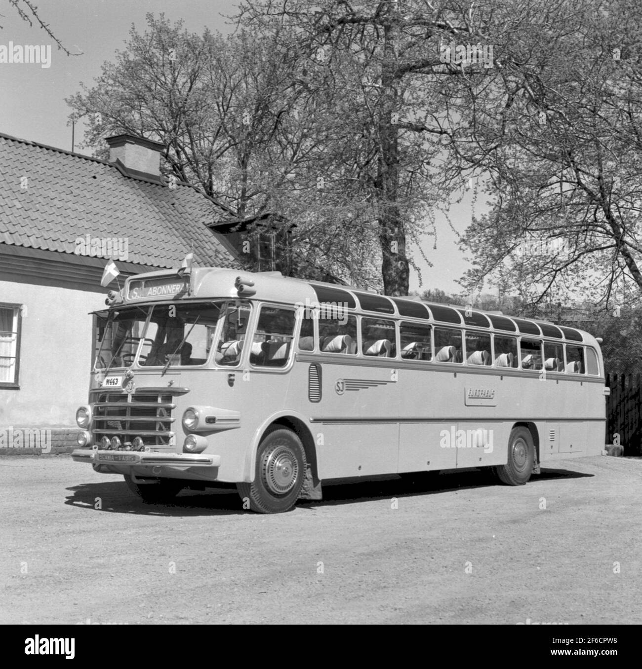 Scania vabis bus Banque d'images noir et blanc - Alamy