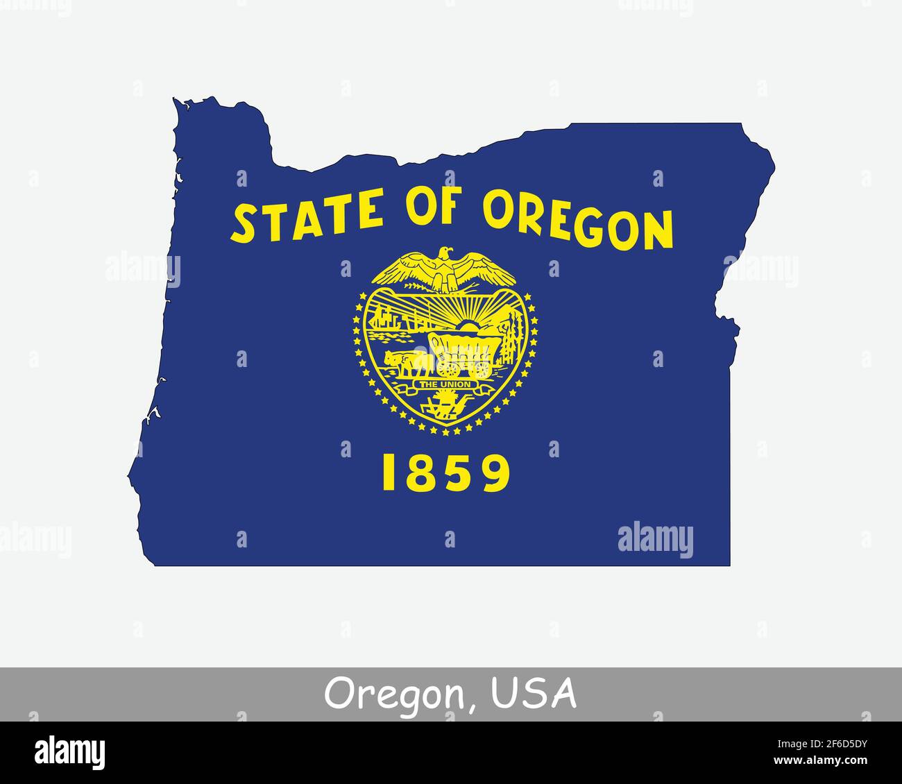 Indicateur de carte de l'Oregon. Carte de L'OR, États-Unis avec le drapeau d'état isolé sur un fond blanc. États-Unis, Amérique, Amérique, États-Unis d'Amérique, États-Unis Sta Illustration de Vecteur