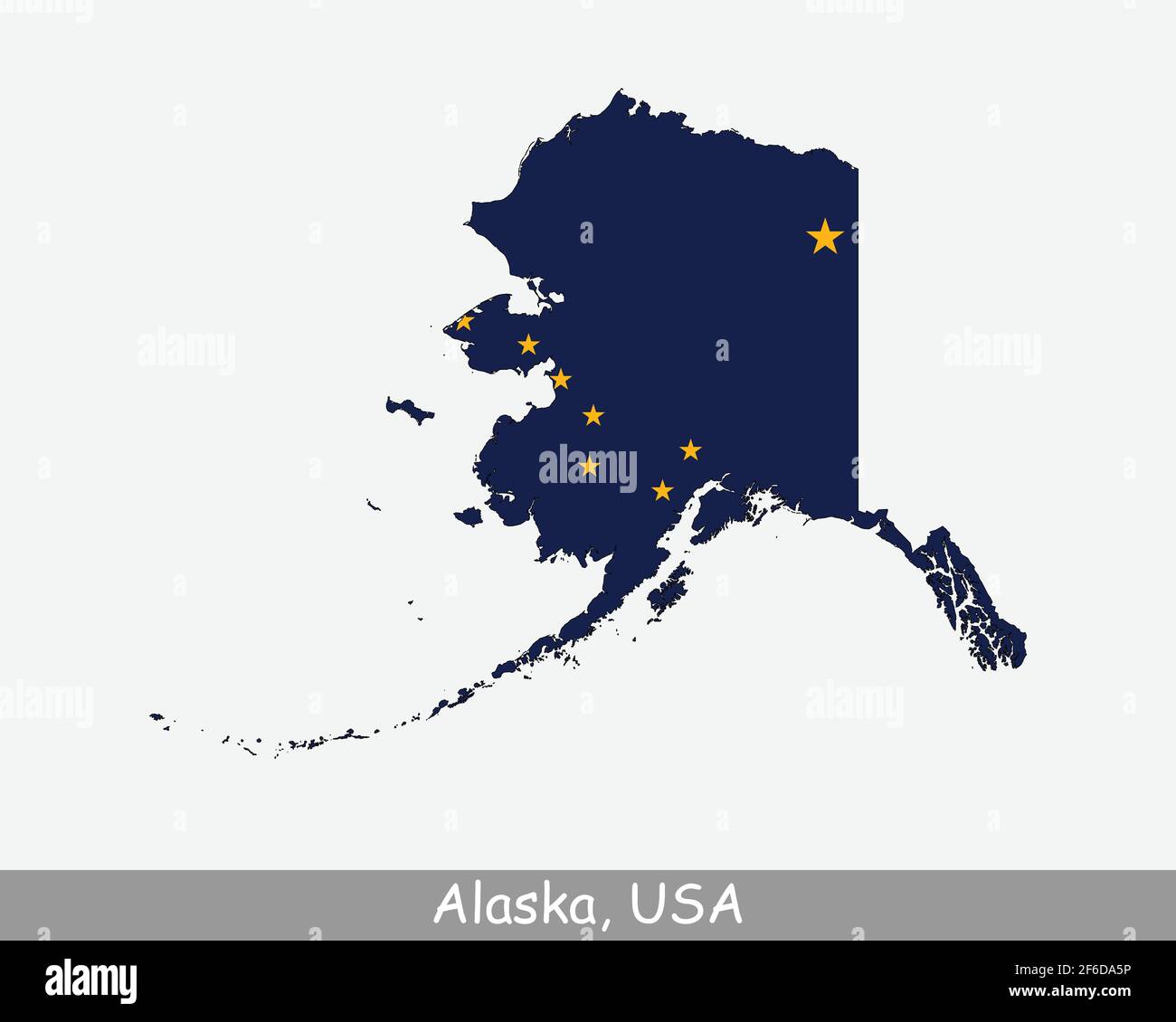 Drapeau de la carte de l'Alaska. Carte de l'Alaska, États-Unis avec le drapeau d'État de l'Alaska isolé sur fond blanc. États-Unis, Amérique, États-Unis d'Amérique, Amérique Illustration de Vecteur