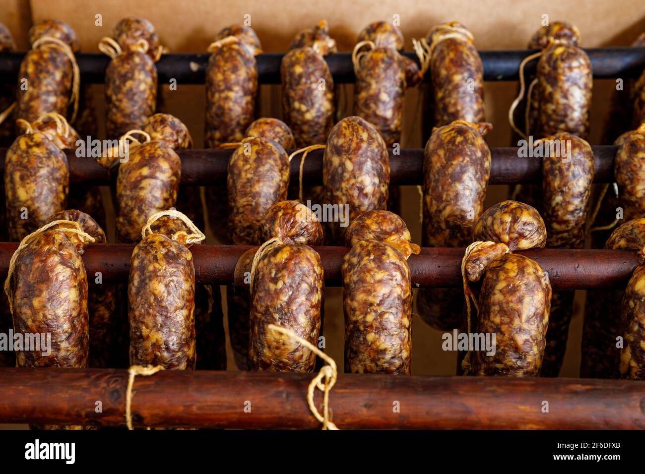 saucisse fumée de hesse en allemagne Banque D'Images