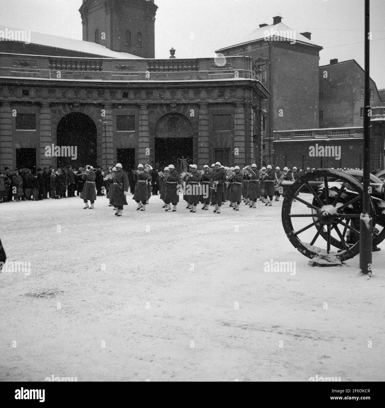 La valeur opérationnelle de SJ des chemins de fer de l'État va en haute garde au Palais Royal. Banque D'Images
