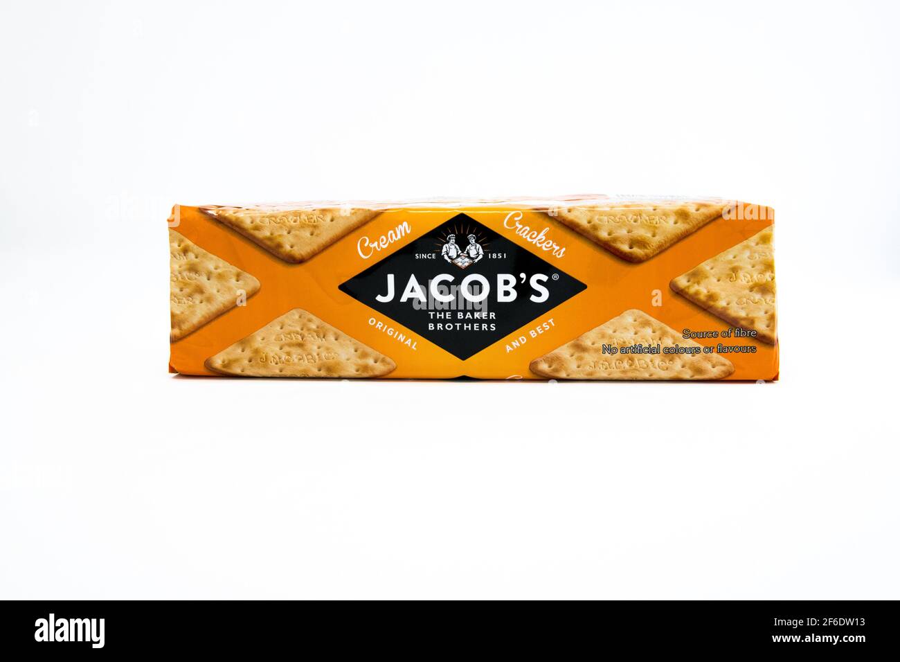 Paquet de craquelins crème Jacob's. Banque D'Images