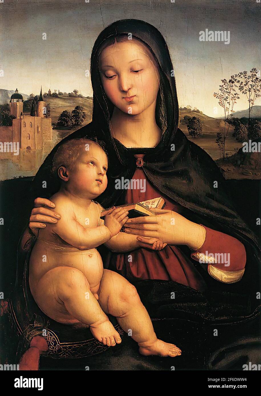 Raffaello Sanzio da Urbino - Raphaël - Madonna enfant 1503 Banque D'Images