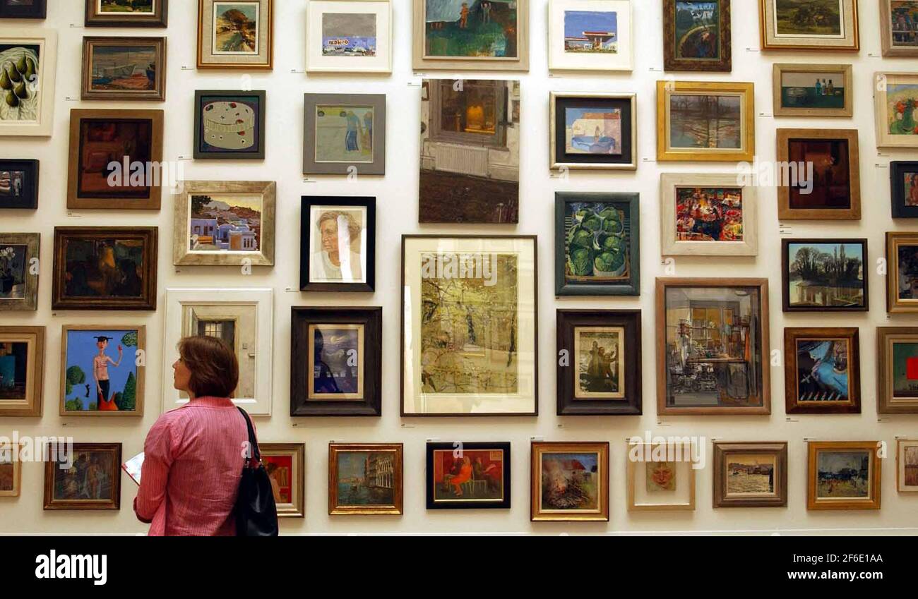 LES SALLES WESTON À L'EXPOSITION D'ÉTÉ RA.28/5/03 PILSTON Banque D'Images