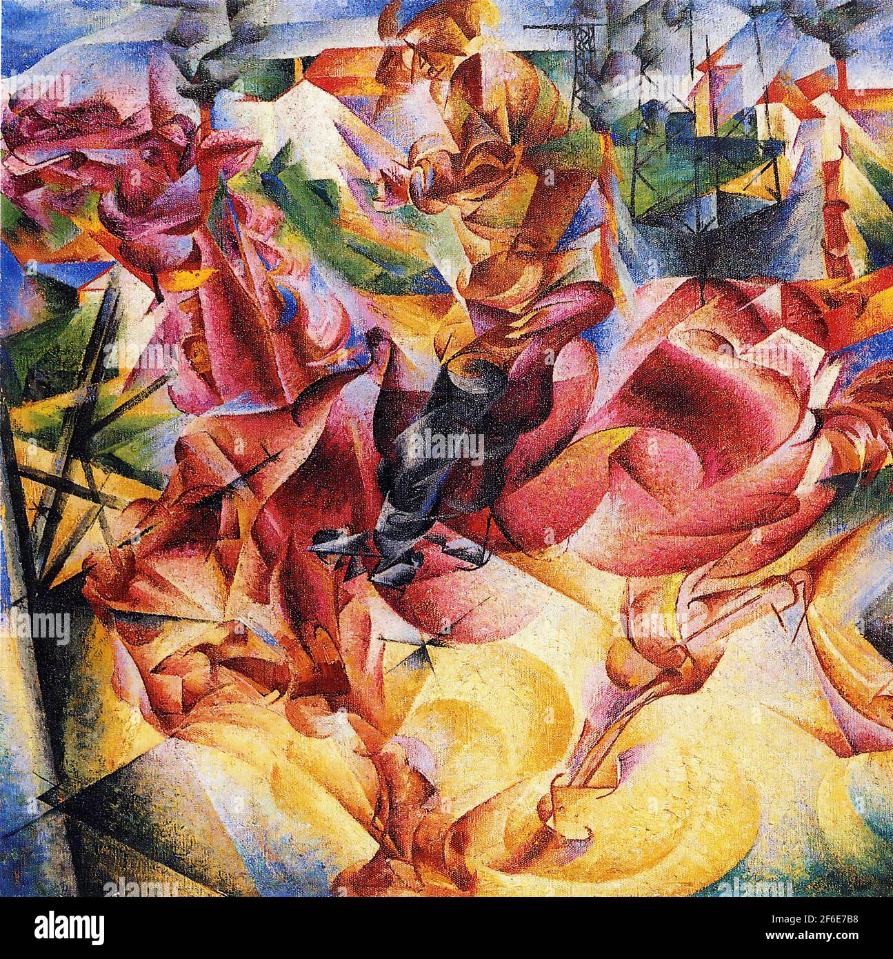 Umberto Boccioni - Élasticité 1912 Banque D'Images