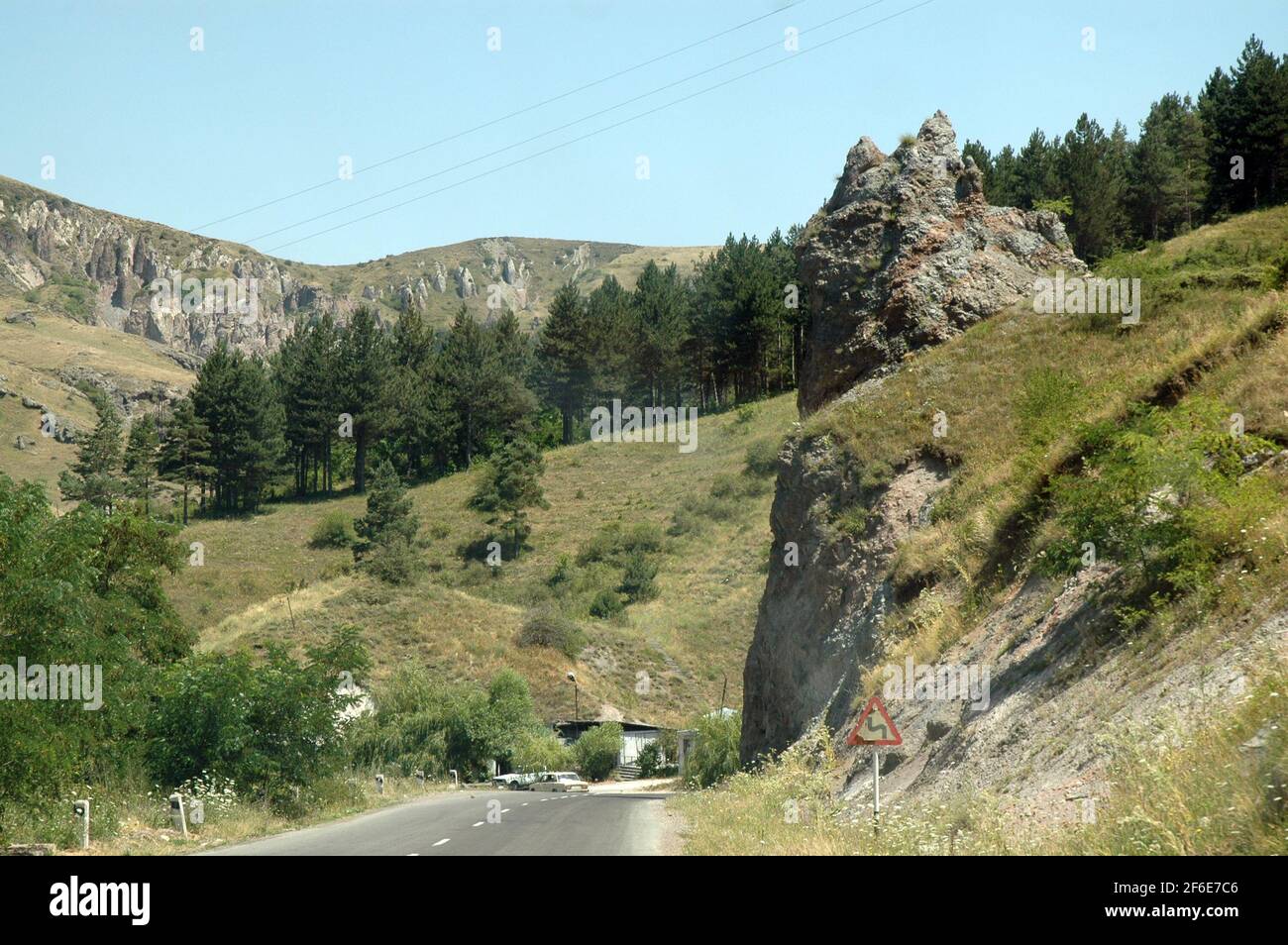 Montagnes du Haut-Karabakh, Artsakh. Après l'effondrement de l'Union soviétique, le territoire contesté fait l'objet d'une guerre entre l'Arménie et l'Azerbaïdjan Banque D'Images