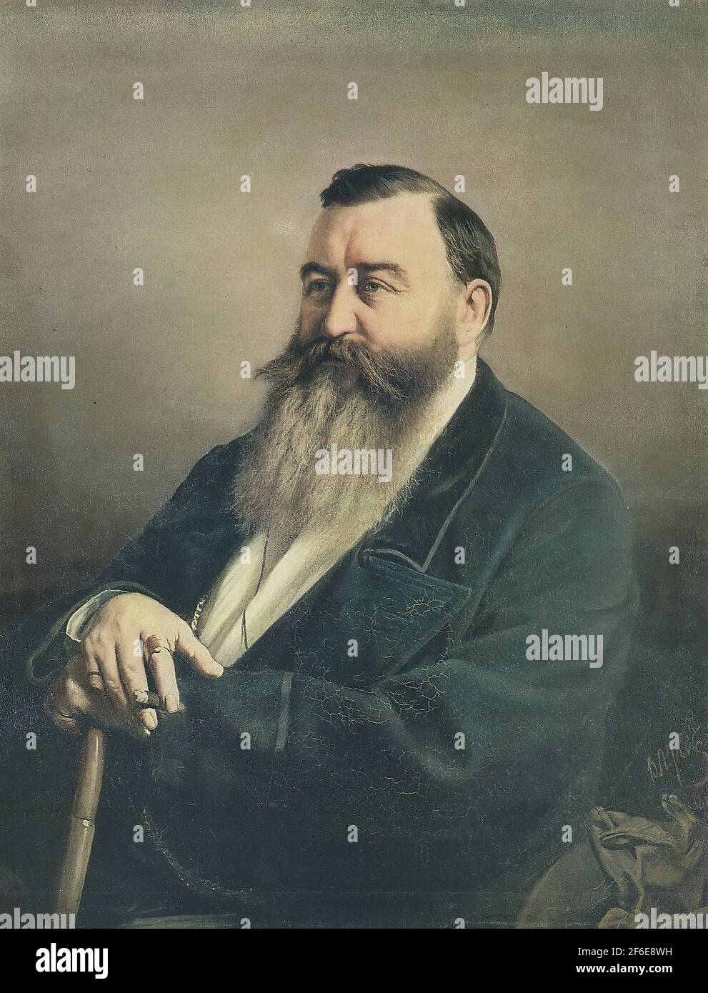 Vasily Perov - Portrait F F Rezanov 1868 Banque D'Images