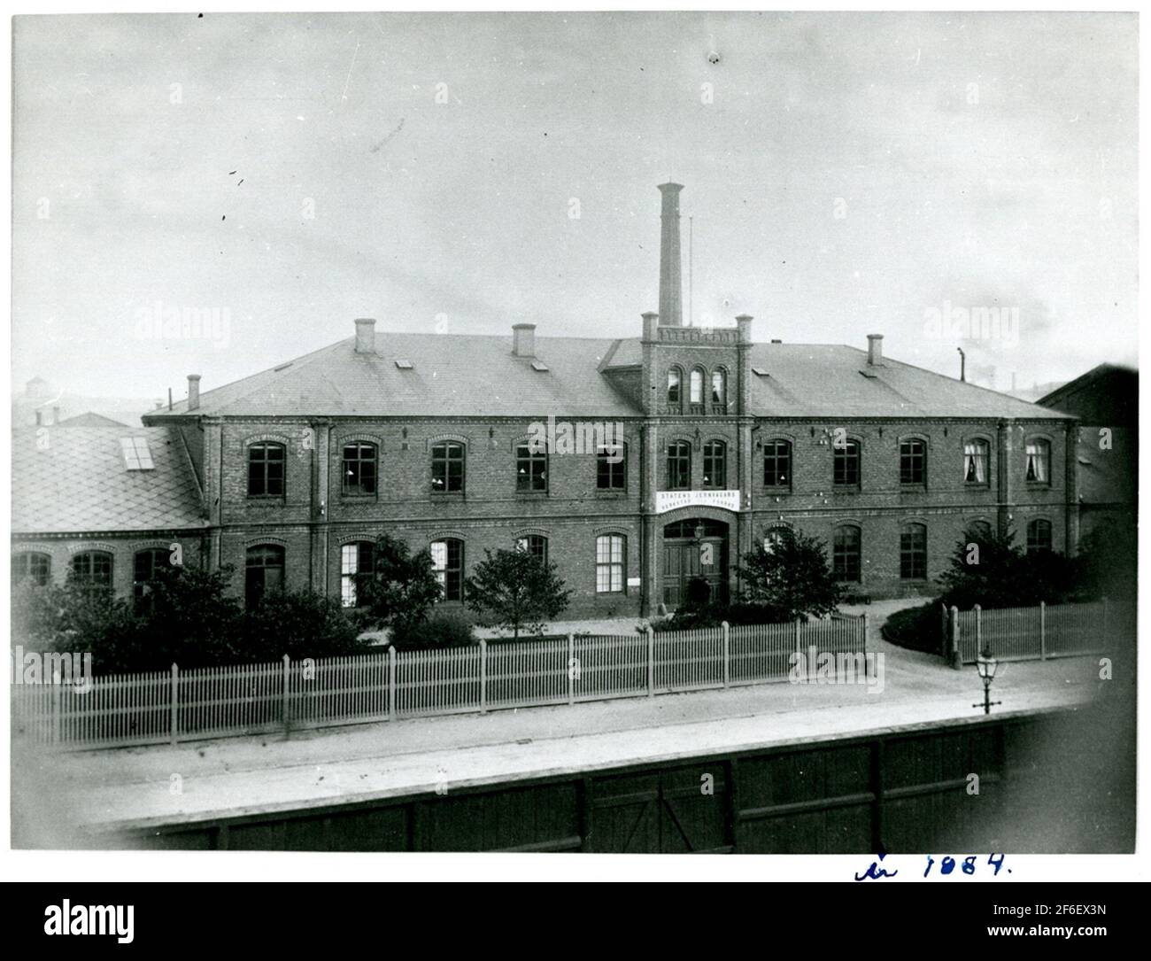 SJ, chemins de fer de l'État, bâtiment du bureau du département de la machine à Nilsericsonsgatan à Göteborg. Banque D'Images