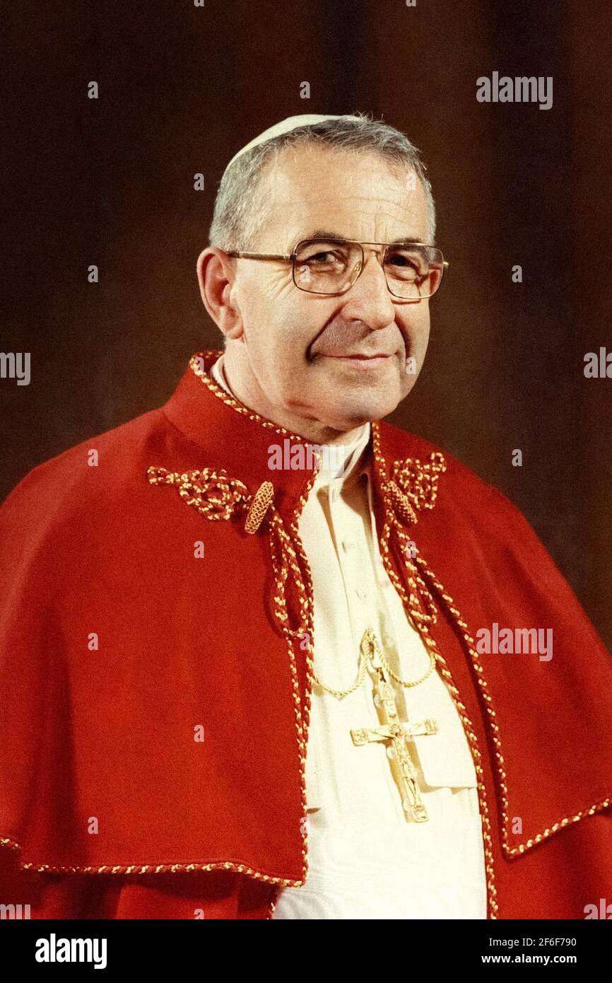 Le pape Ioannes Paulus I - le pape Jhon Paul I Banque D'Images