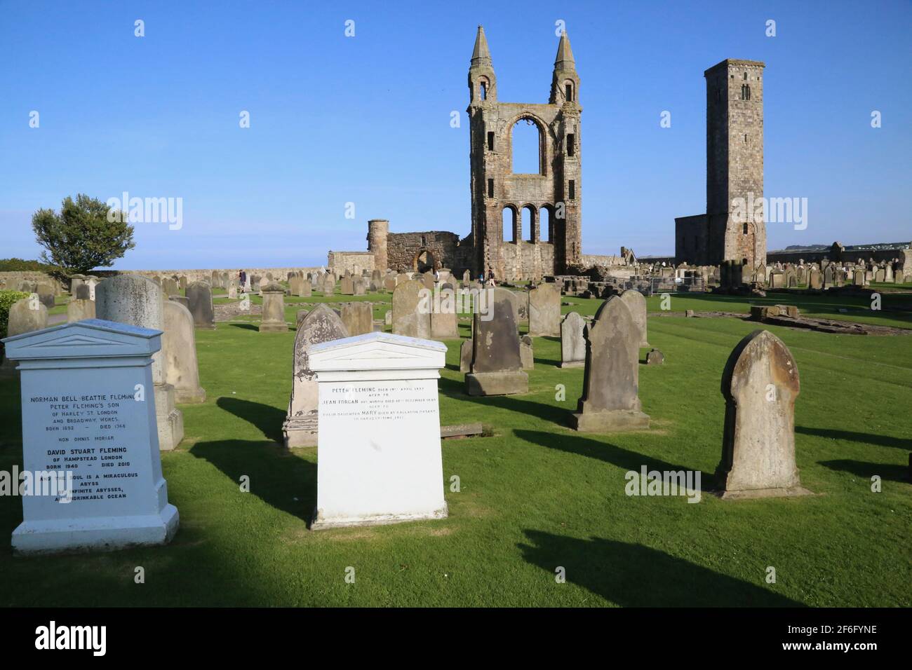 Les ruines de la cathédrale Saint Andrews en Écosse Banque D'Images