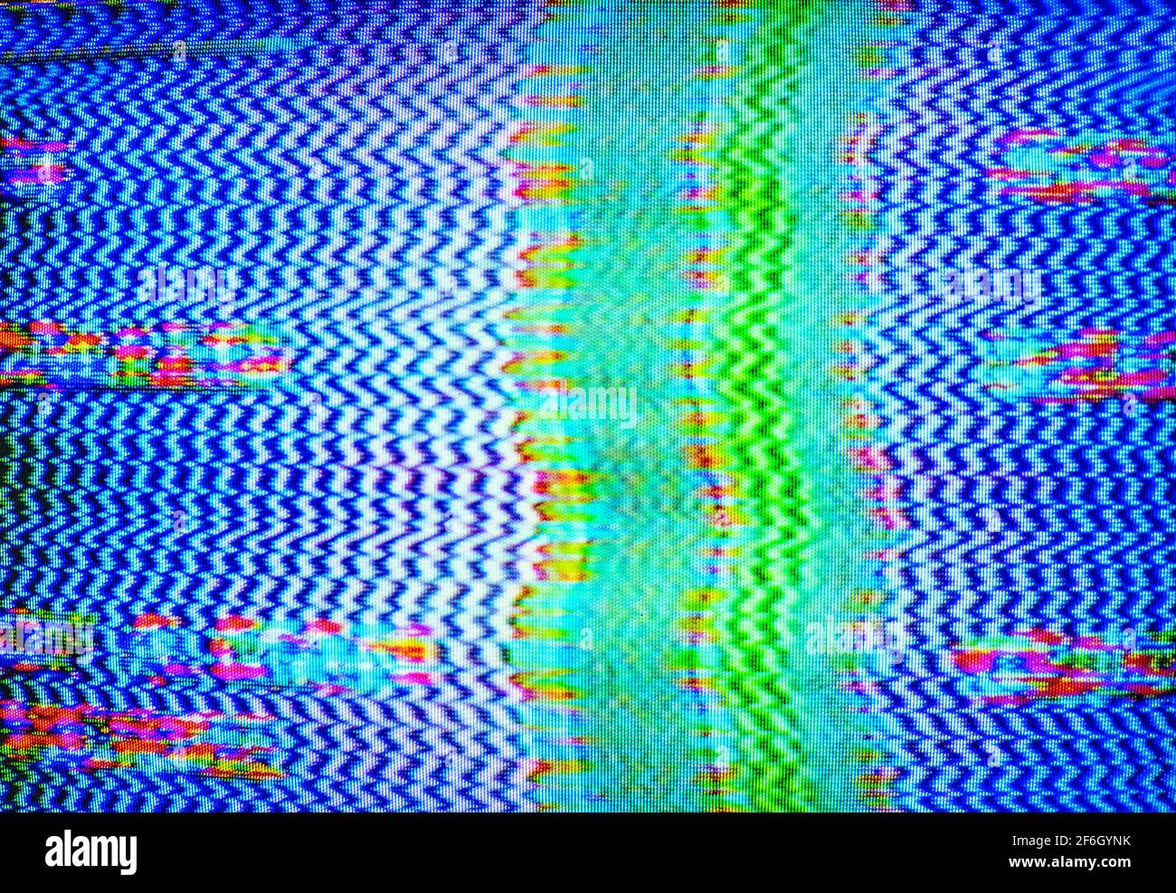 Gros plan de la télévision statique Banque D'Images