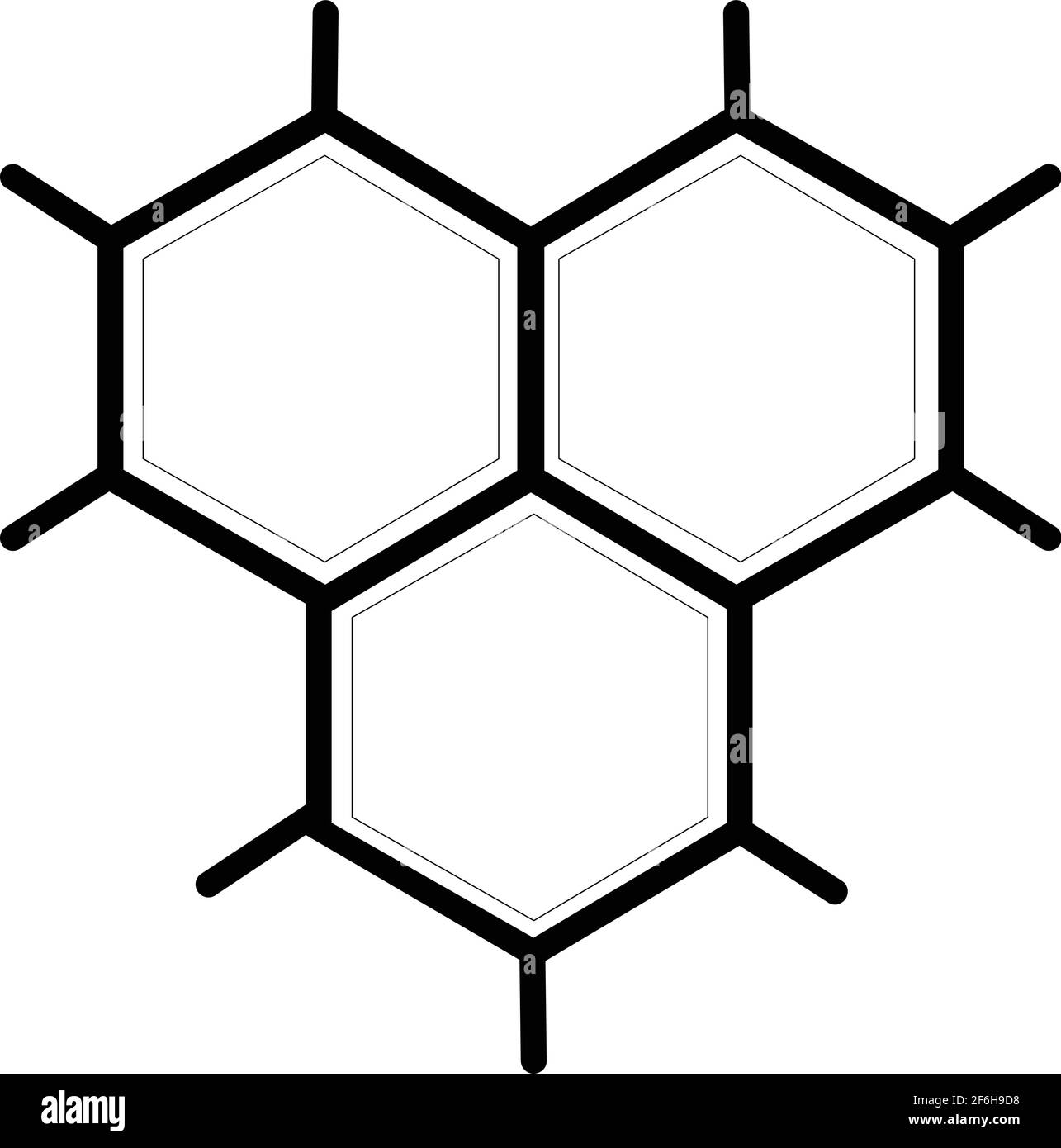 Vecteur d'icône du logo Bee Hive, illustration du peigne Bee Illustration de Vecteur