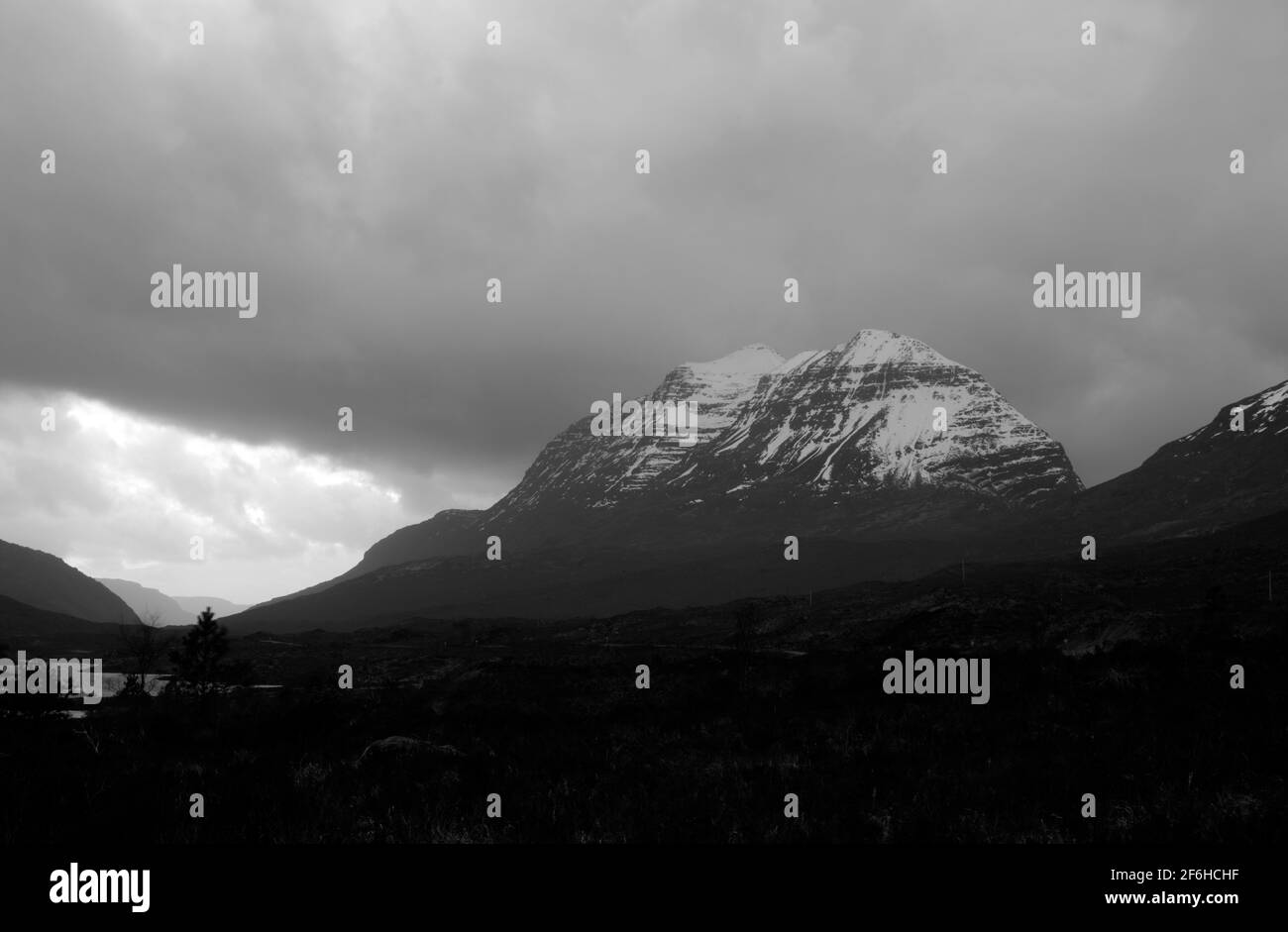 Liathach, Torridon Hills, Wester Ross, Écosse, Royaume-Uni Banque D'Images