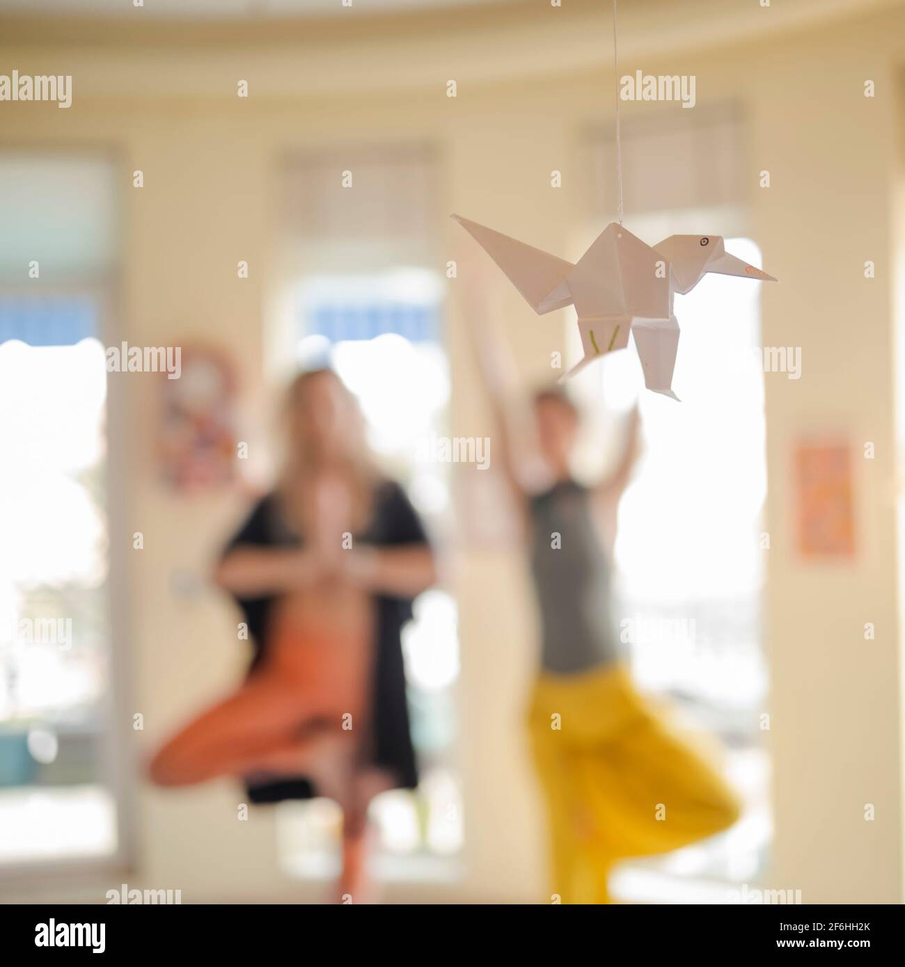 Oiseau d'origami symbolisant la liberté Banque D'Images