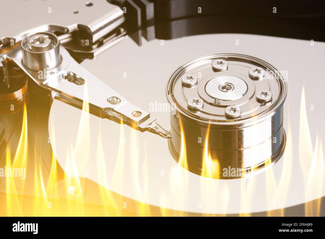 Hard data drive burnt loss Banque de photographies et d'images à haute  résolution - Alamy