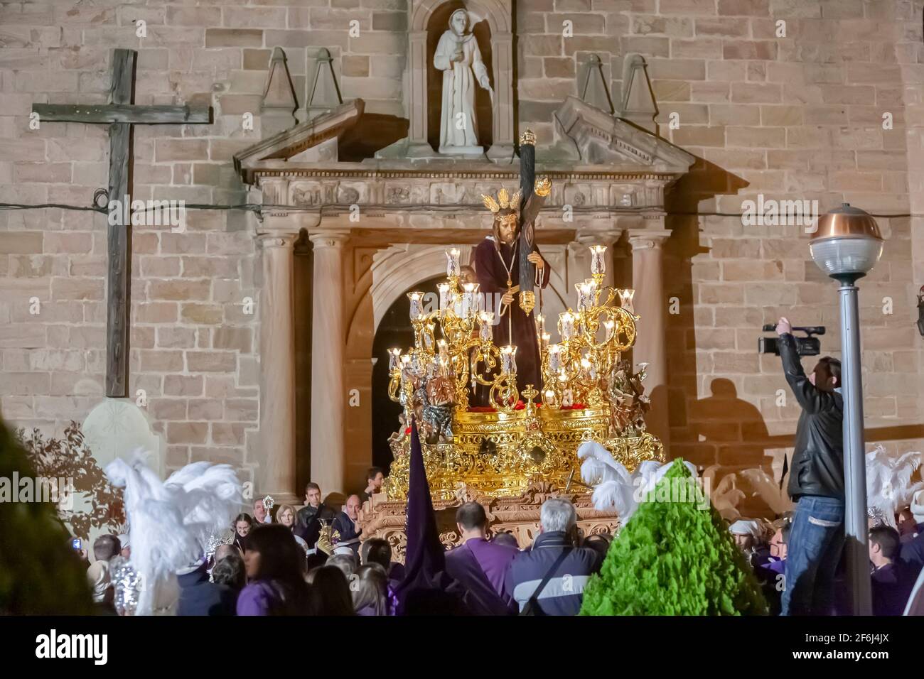Fraternité de notre père Jésus Nazareno, Linares, Jaen, Espagne Banque D'Images