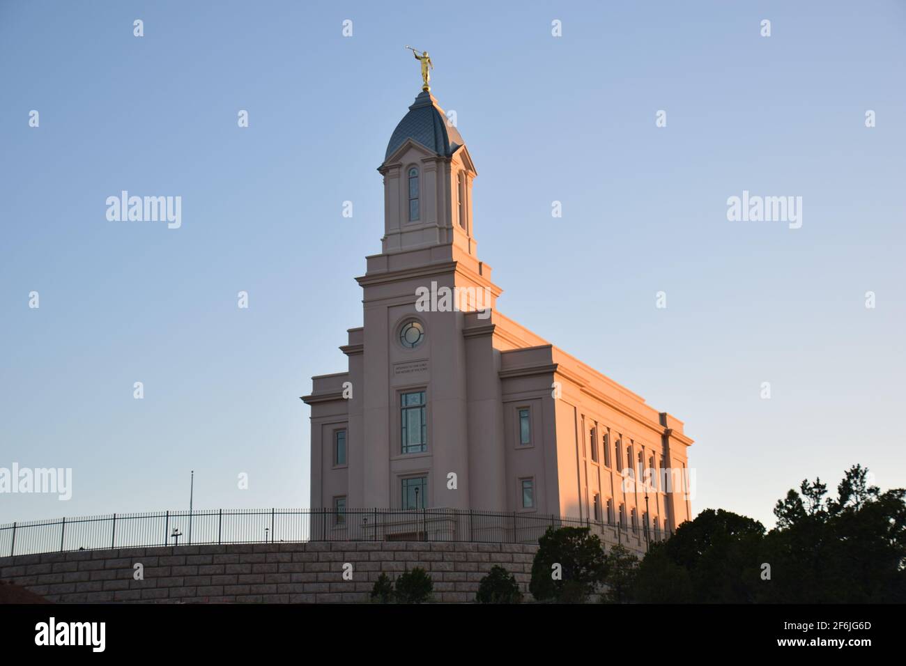 Temple LDS de Cedar City, Utah Banque D'Images