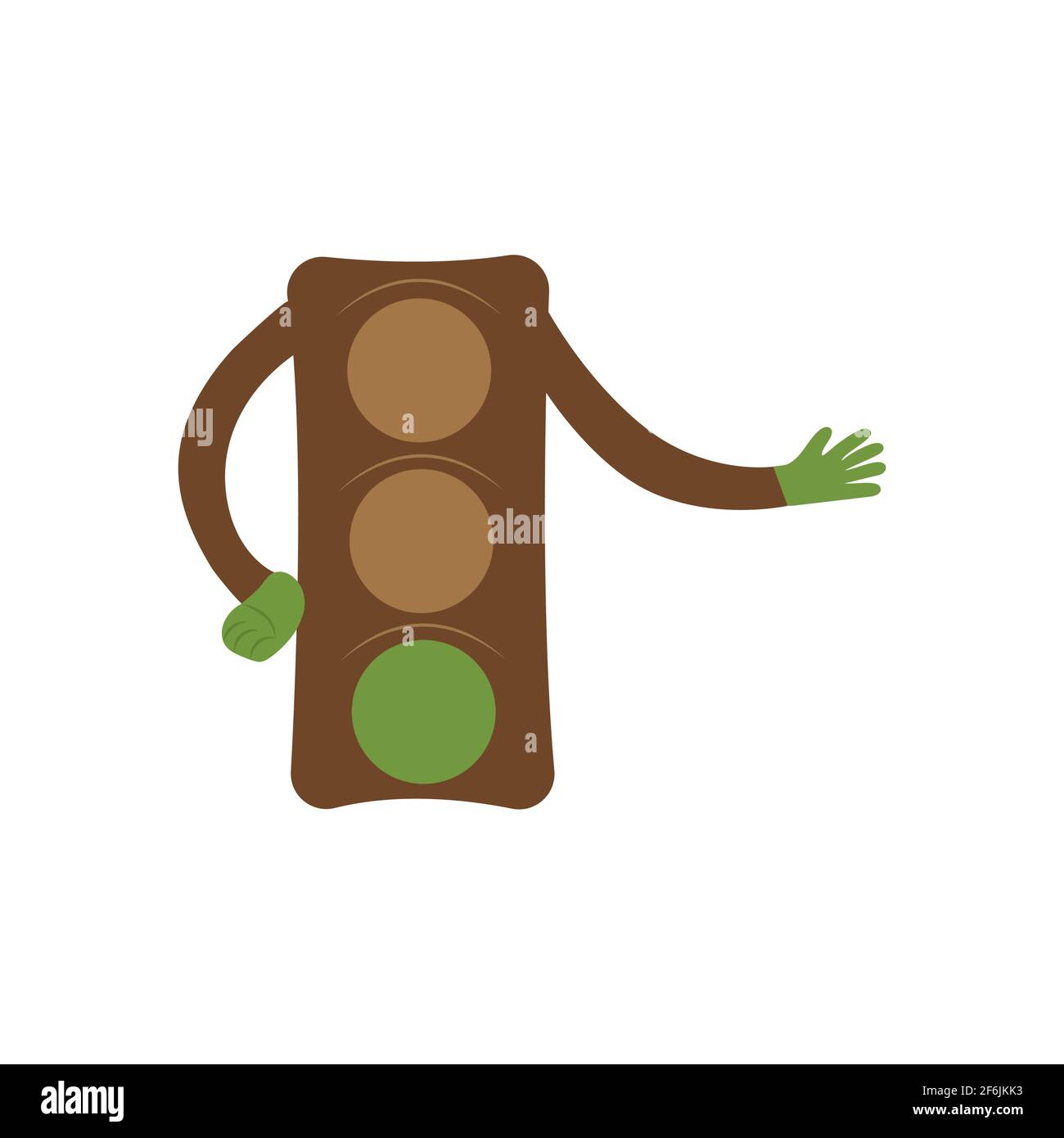 Feu de circulation avec un signal vert. Trafic autorisé. Allez. Régulation du trafic à l'intersection. Feu international le 5 août. Colorfu Illustration de Vecteur