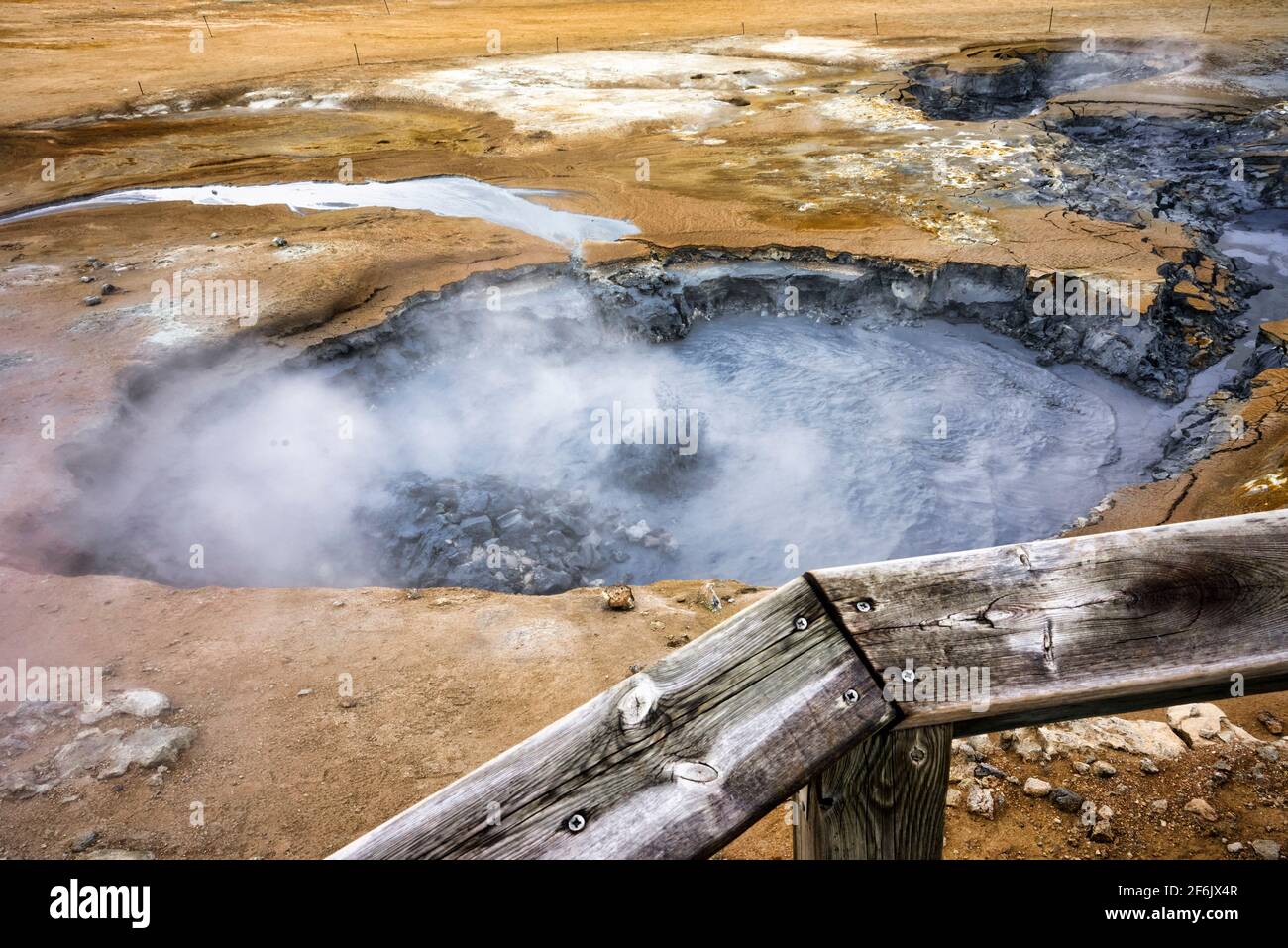 Námaskarð, sources chaudes. Islande Banque D'Images