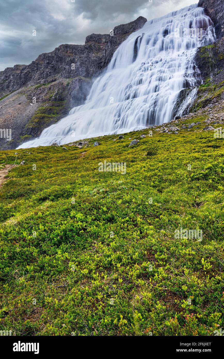 Cascade de Dynjandi. Westfjords. Islande Banque D'Images